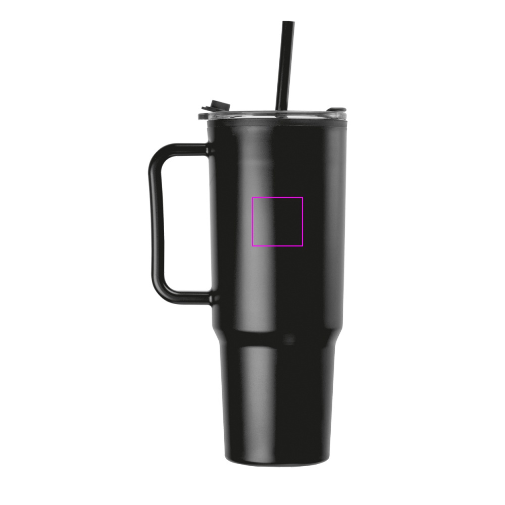 XXL mug with straw 1200 ml TEODORA