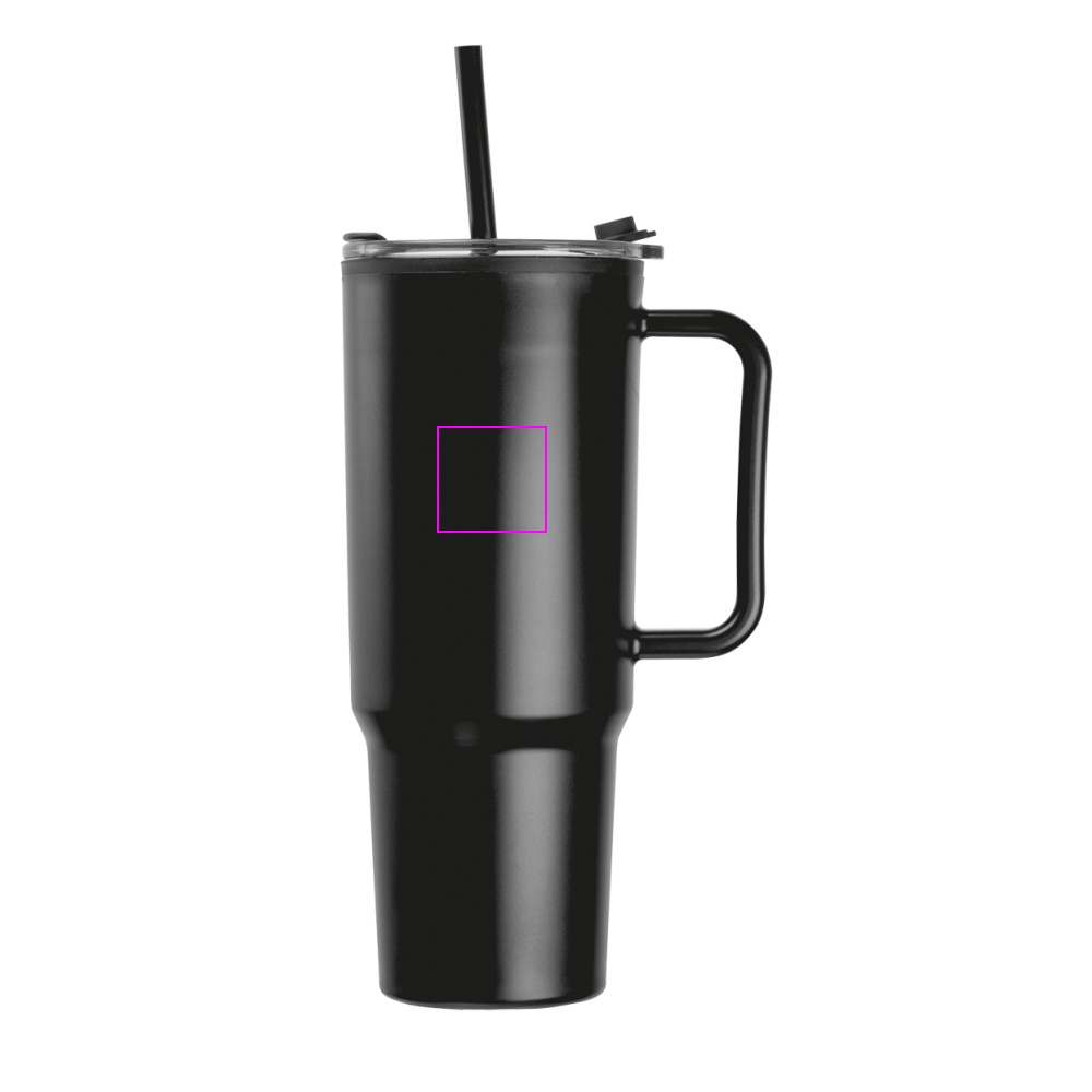 XXL mug with straw 1200 ml TEODORA