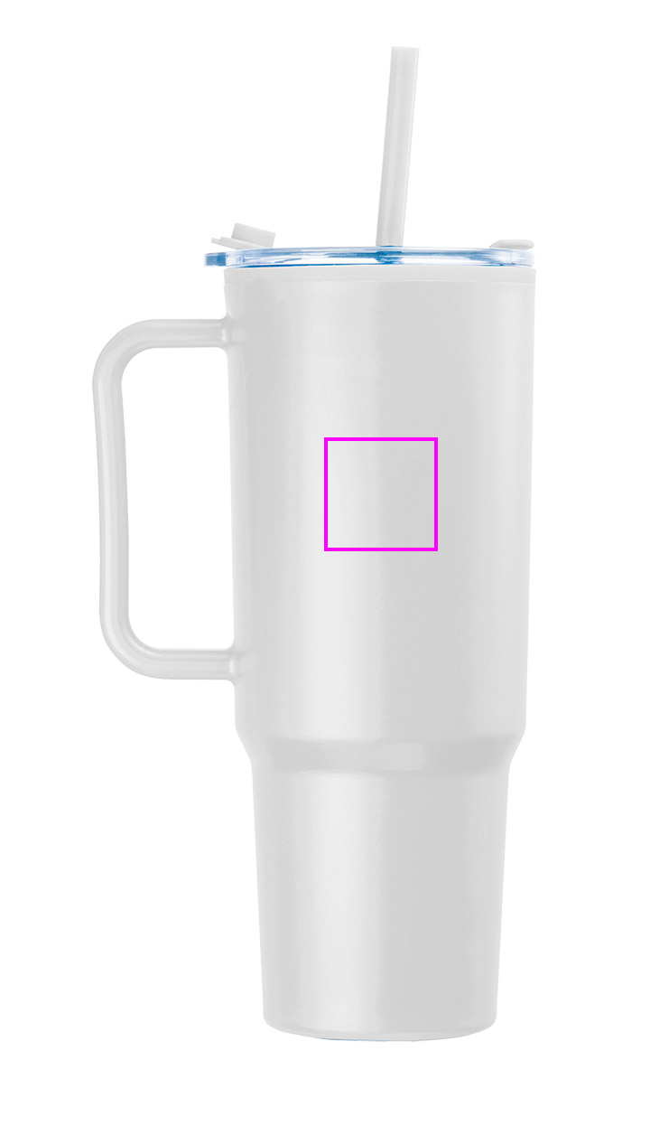XXL mug with straw 1200 ml TEODORA