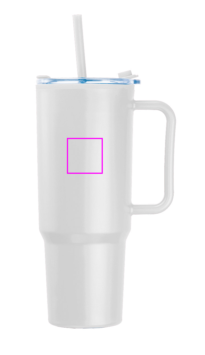 XXL mug with straw 1200 ml TEODORA