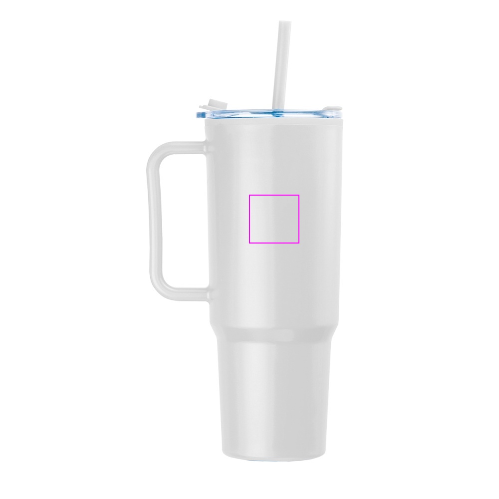 XXL mug with straw 1200 ml TEODORA