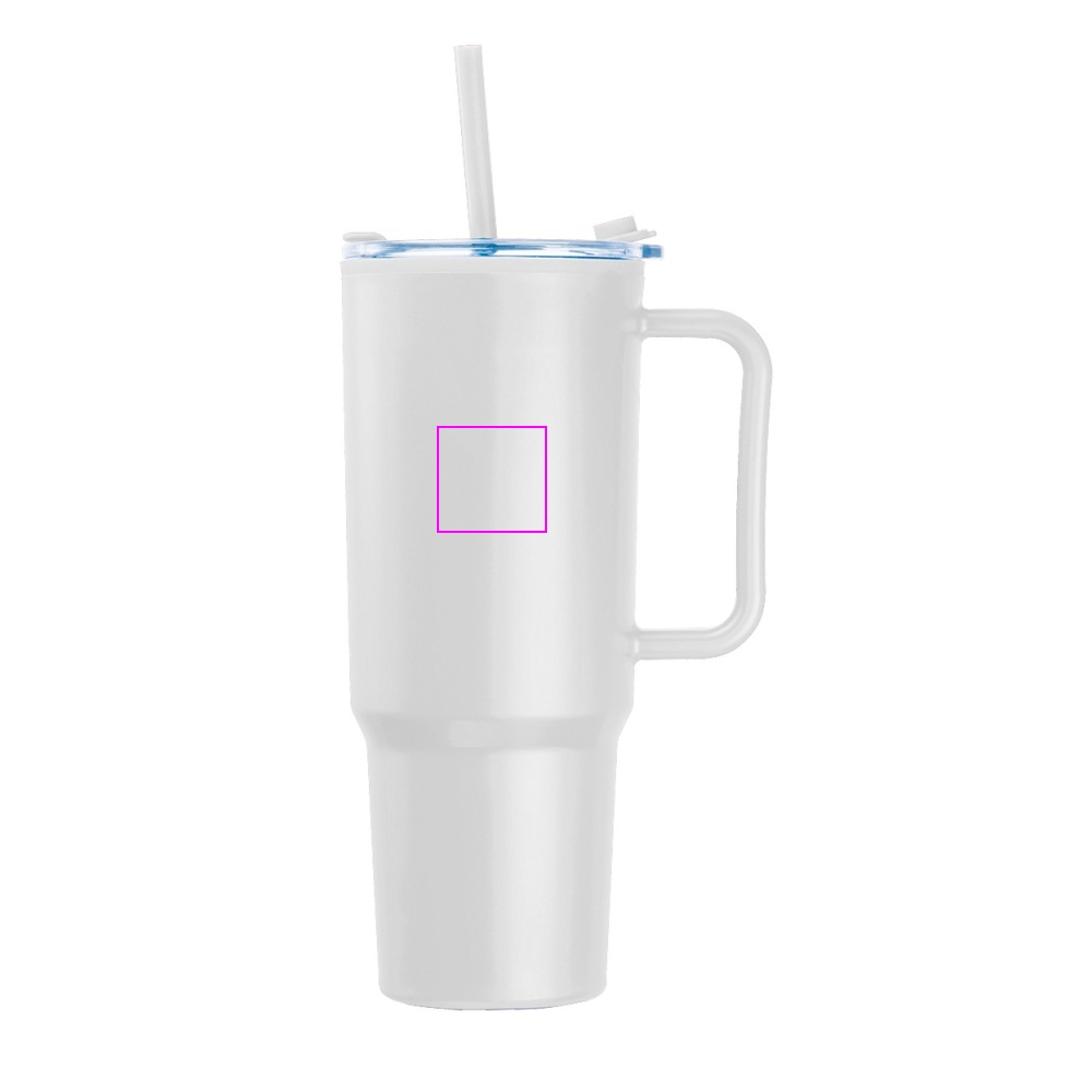 XXL mug with straw 1200 ml TEODORA