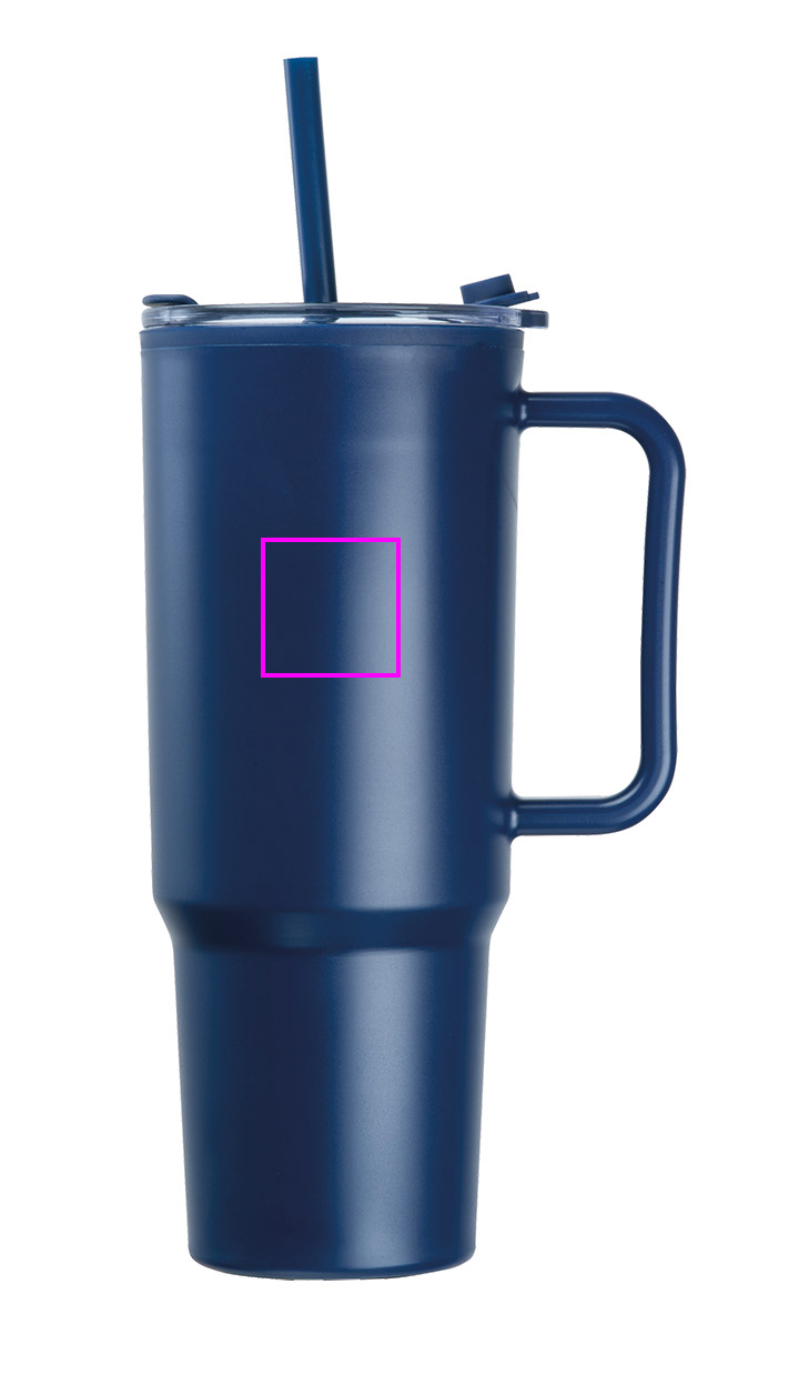 XXL mug with straw 1200 ml TEODORA