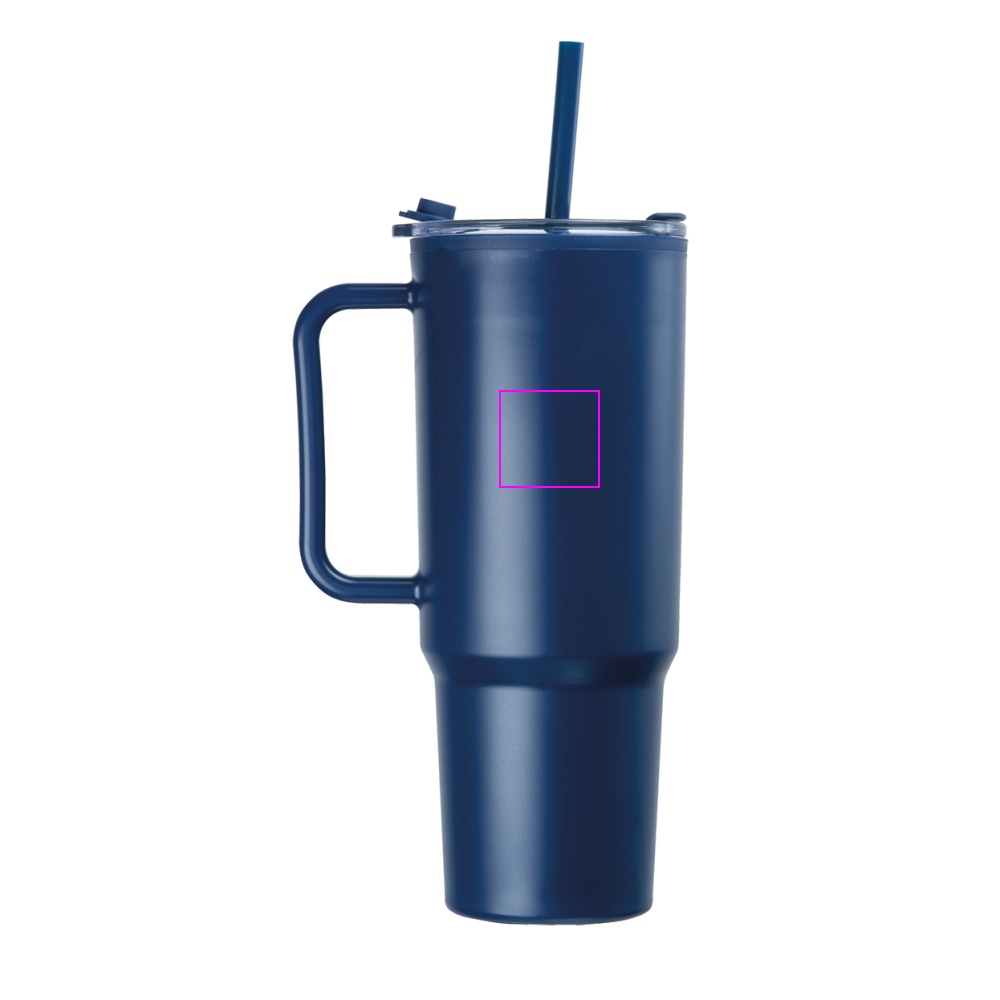 XXL mug with straw 1200 ml TEODORA