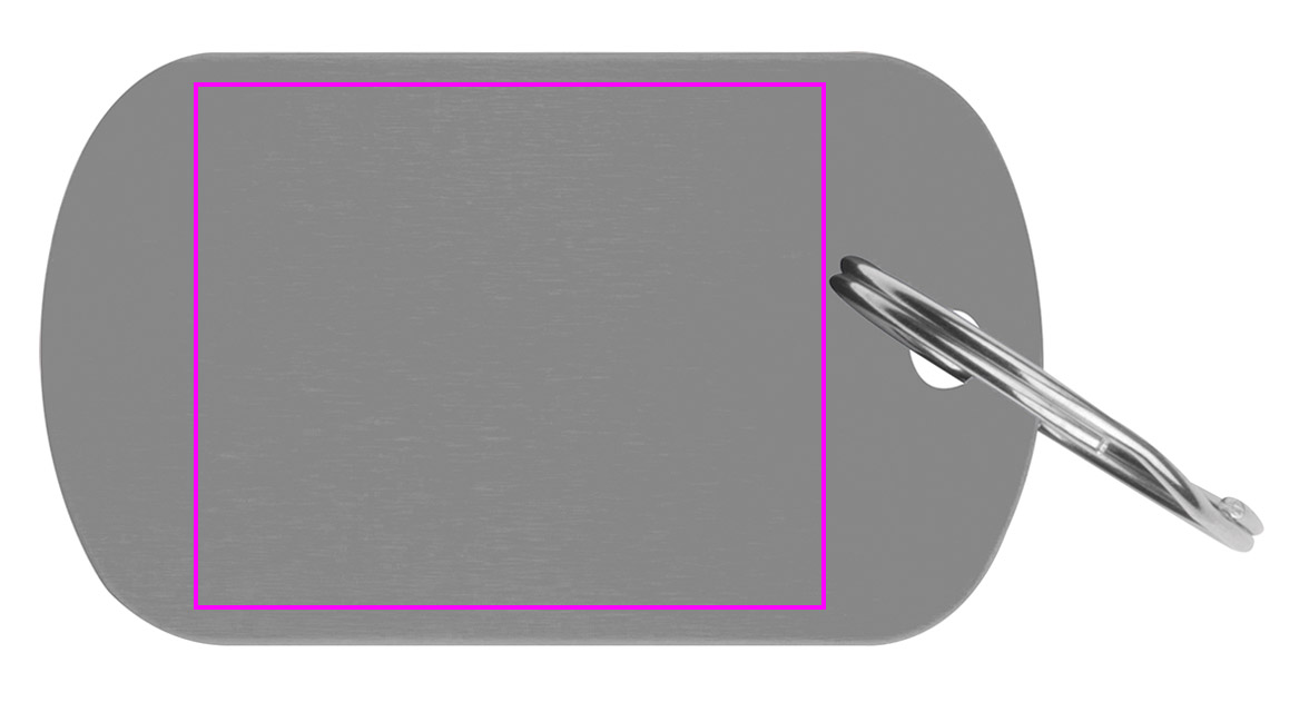 Metal keychain made of recycled aluminium LIESELOTTE