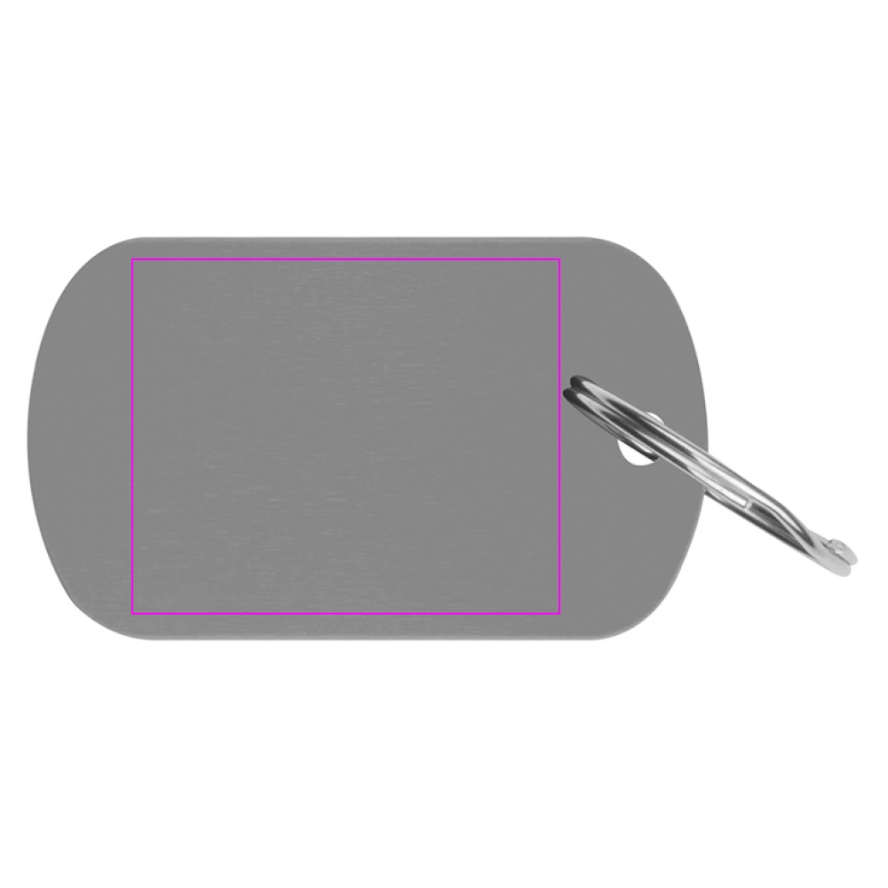 Metal keychain made of recycled aluminium LIESELOTTE