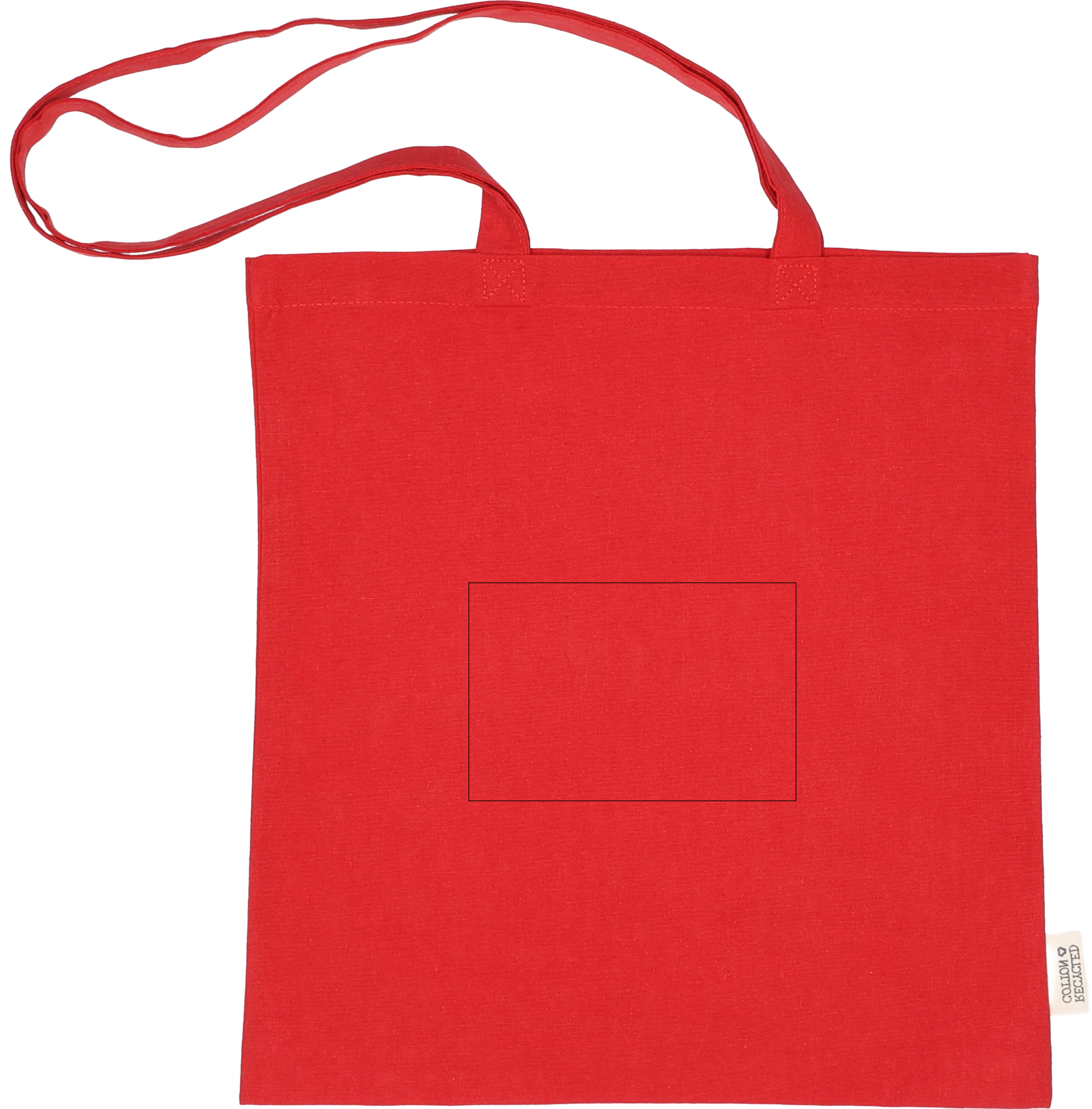 Cotton bag with long handles 180g/m2 made of recycled materials GLEN