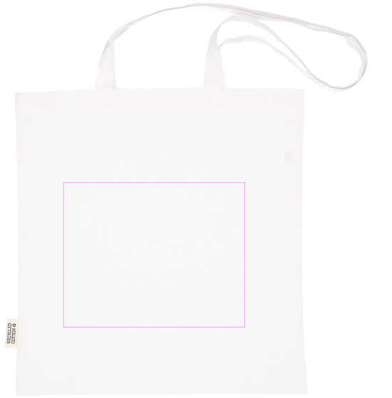 Cotton bag with long handles 180g/m2 made of recycled materials GLEN