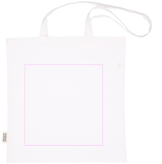 Cotton bag with long handles 180g/m2 made of recycled materials GLEN