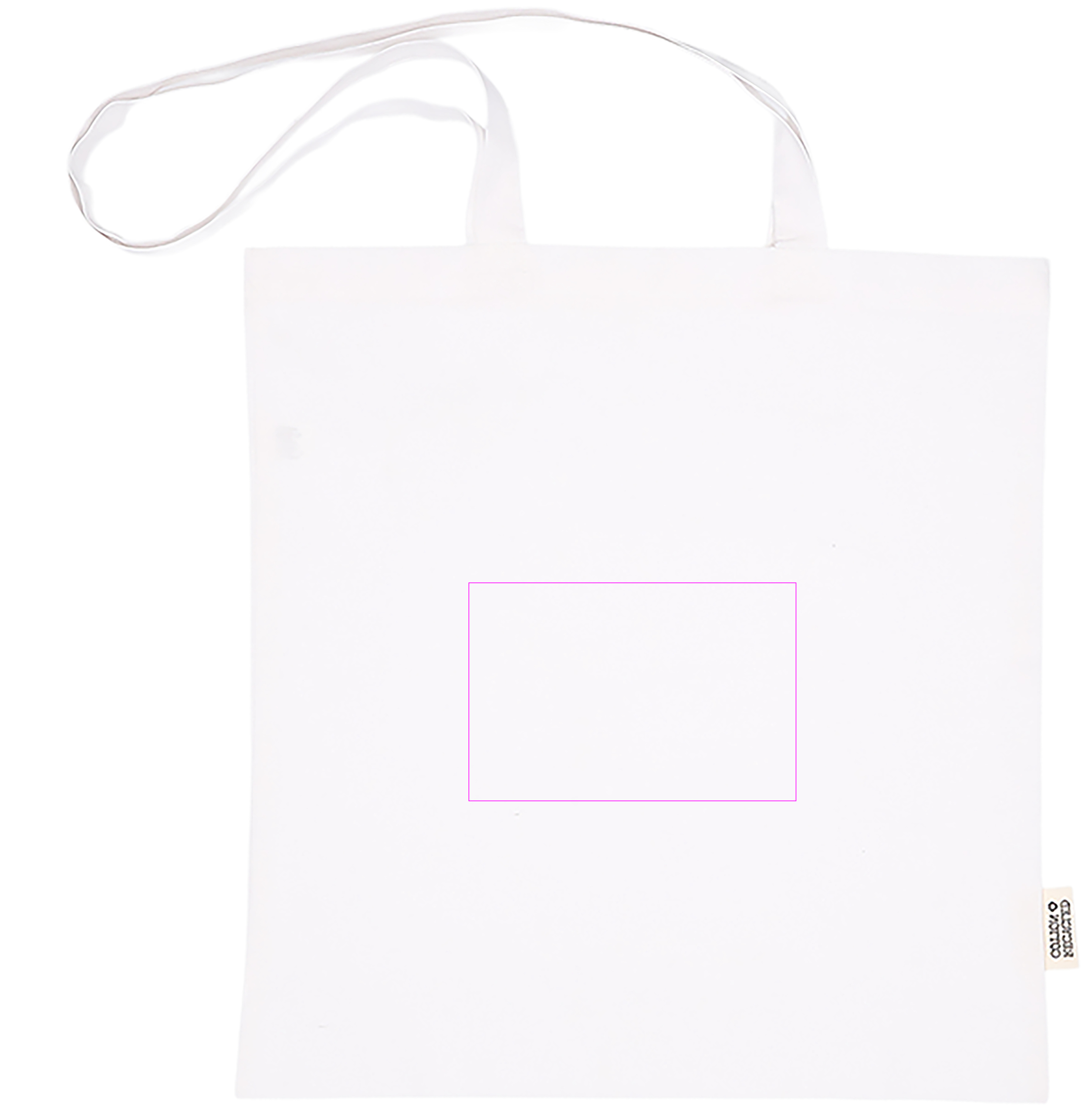 Cotton bag with long handles 180g/m2 made of recycled materials GLEN