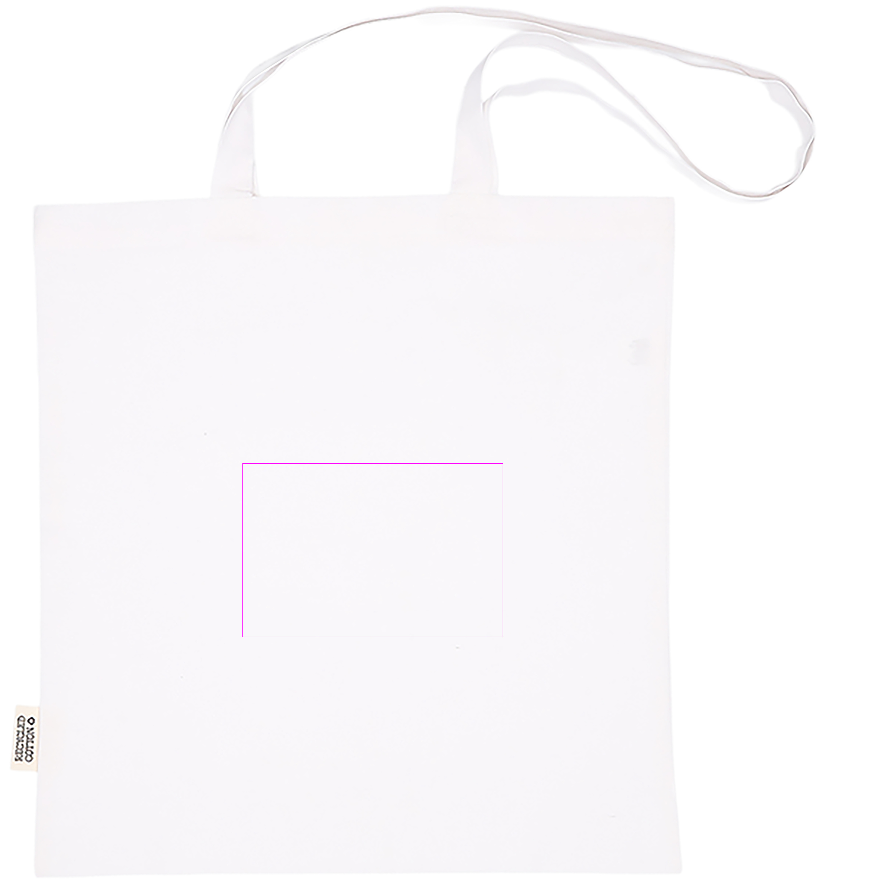 Cotton bag with long handles 180g/m2 made of recycled materials GLEN