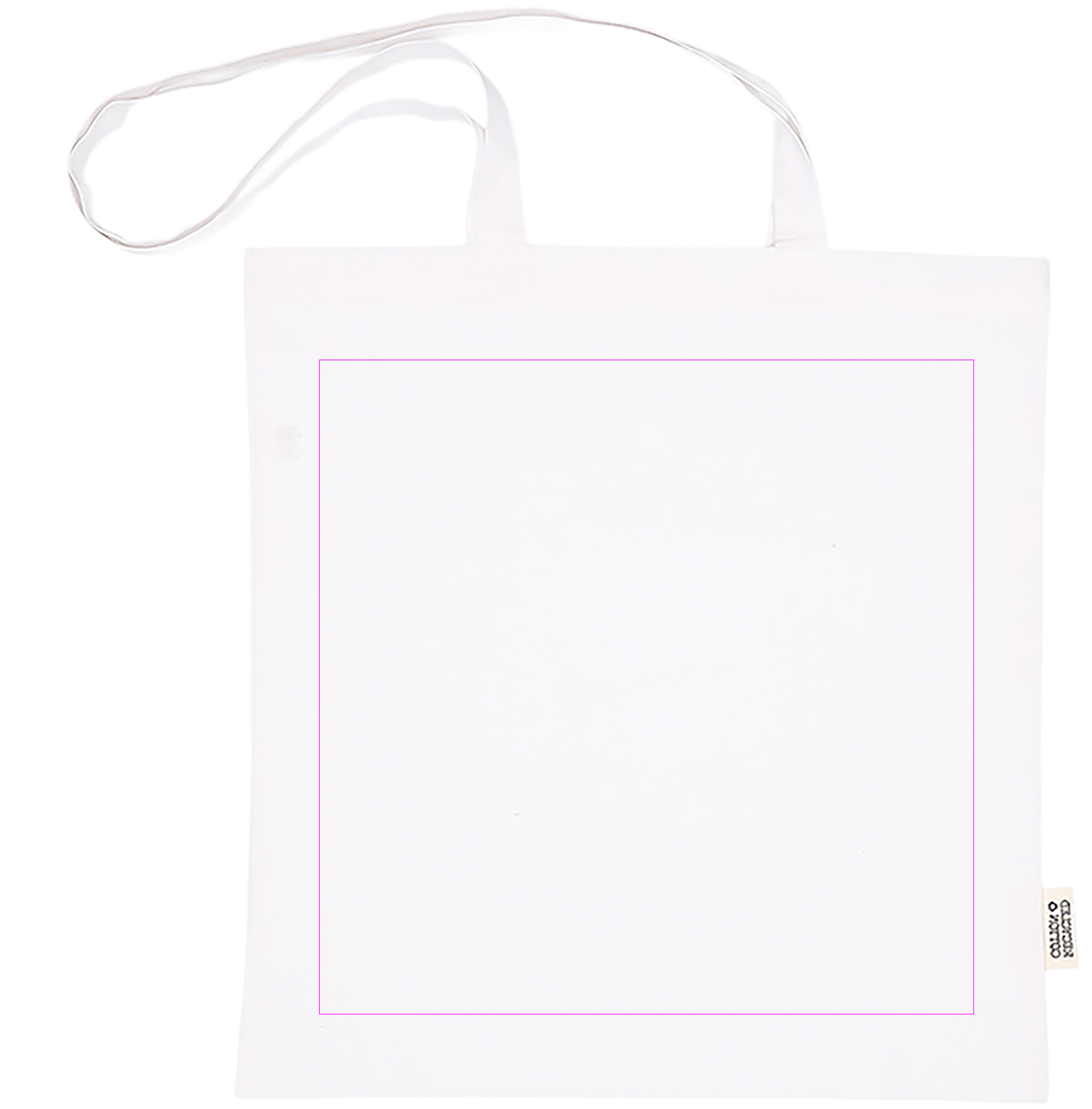 Cotton bag with long handles 180g/m2 made of recycled materials GLEN