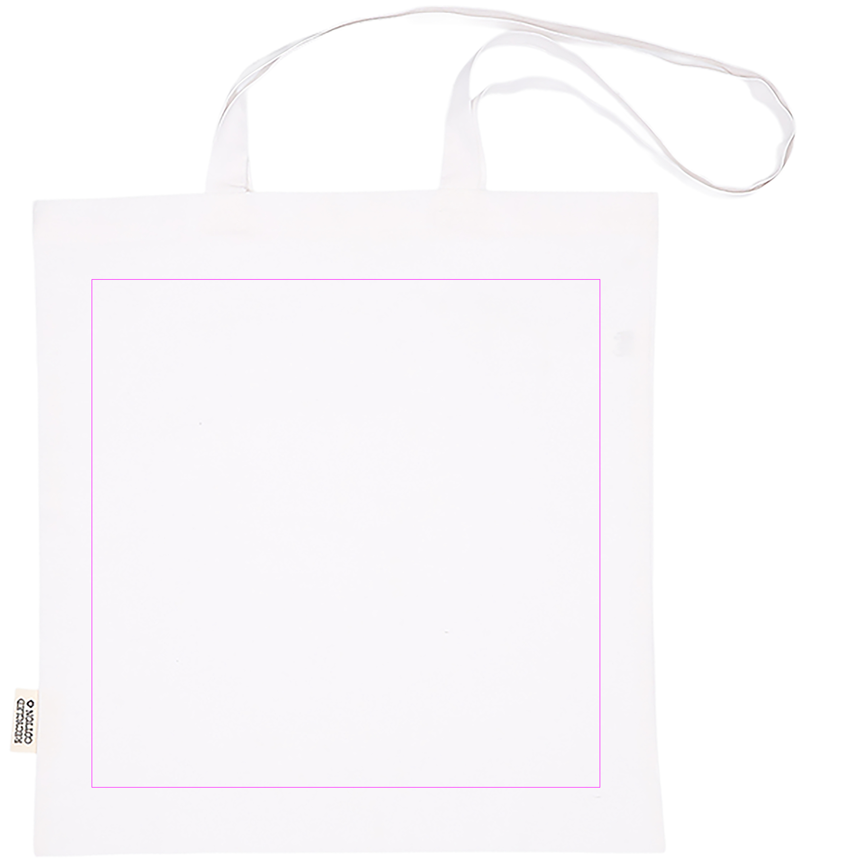 Cotton bag with long handles 180g/m2 made of recycled materials GLEN