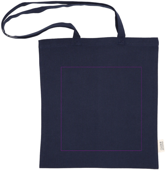 Cotton bag with long handles 180g/m2 made of recycled materials GLEN