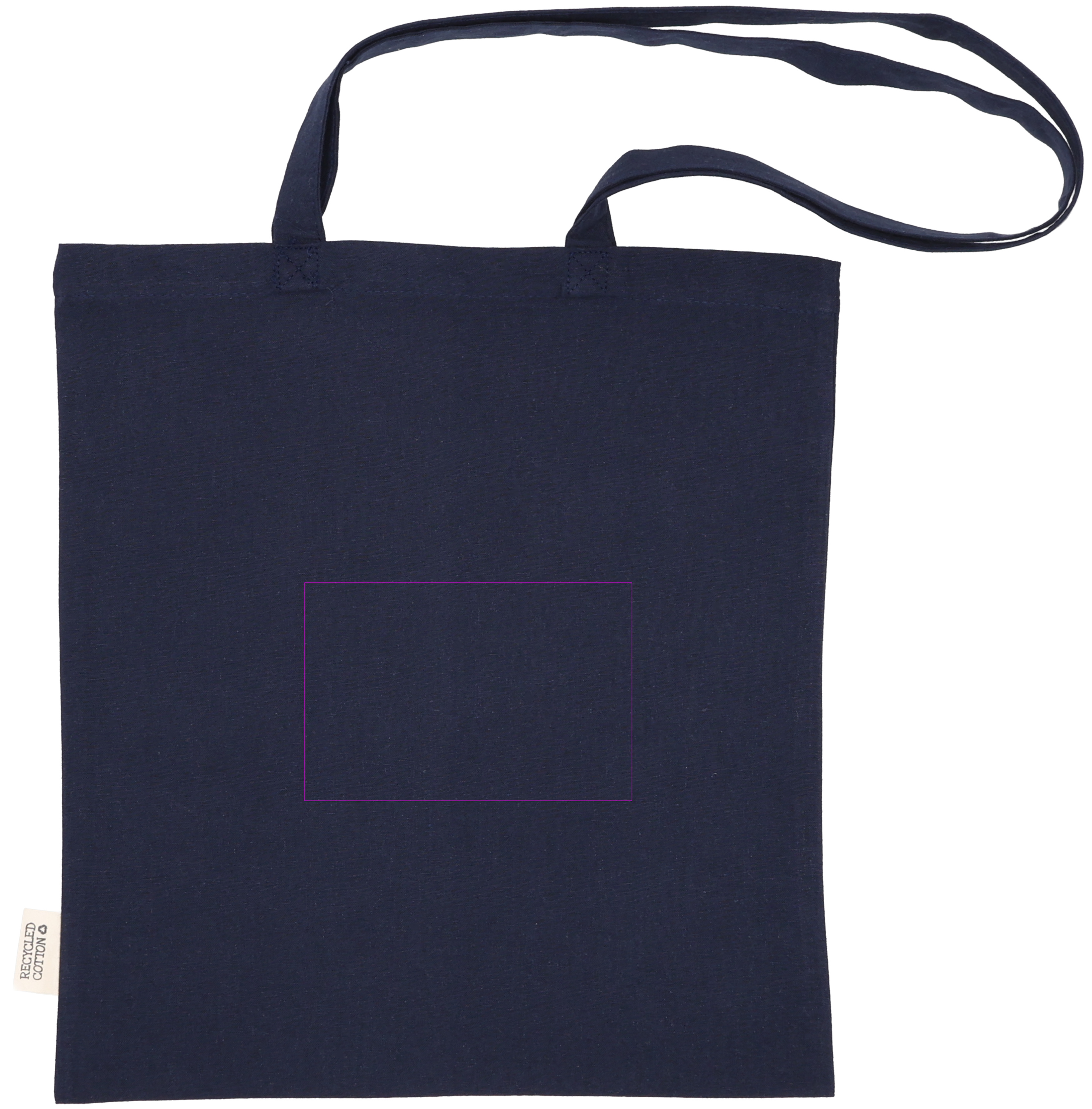 Cotton bag with long handles 180g/m2 made of recycled materials GLEN