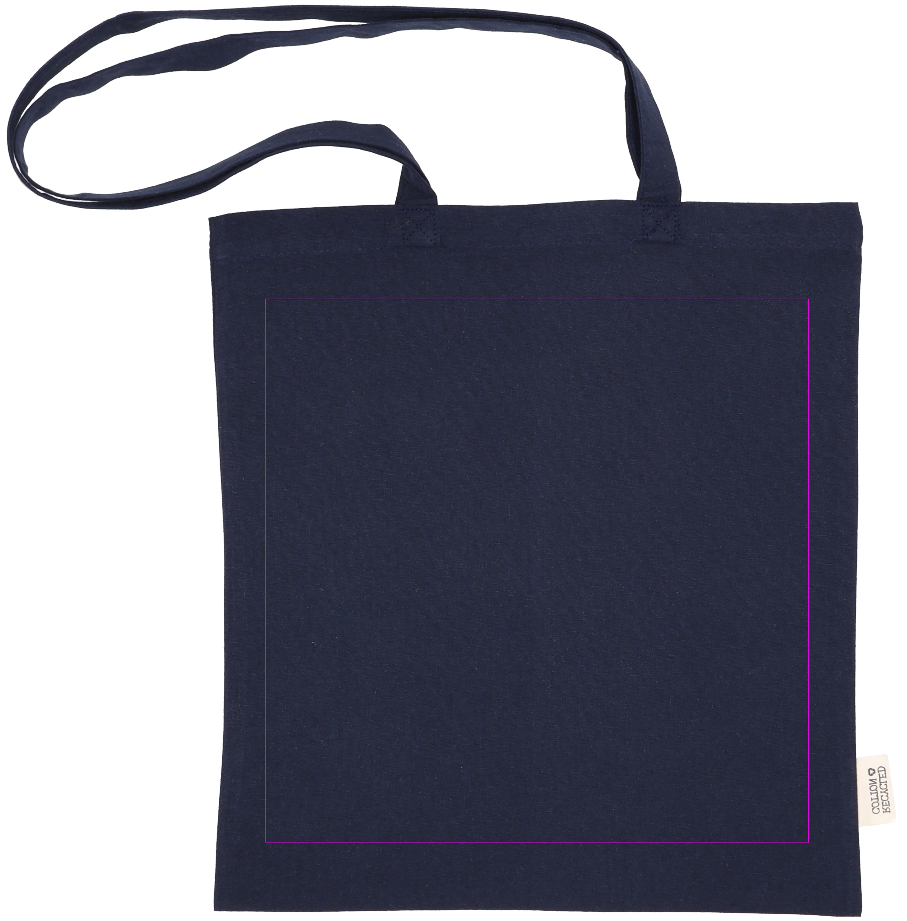 Cotton bag with long handles 180g/m2 made of recycled materials GLEN