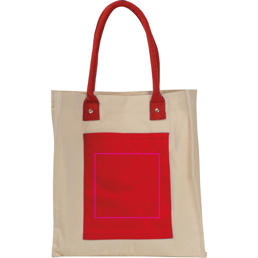 Canvas bag with long handles 320 g/m2 RODOLFO