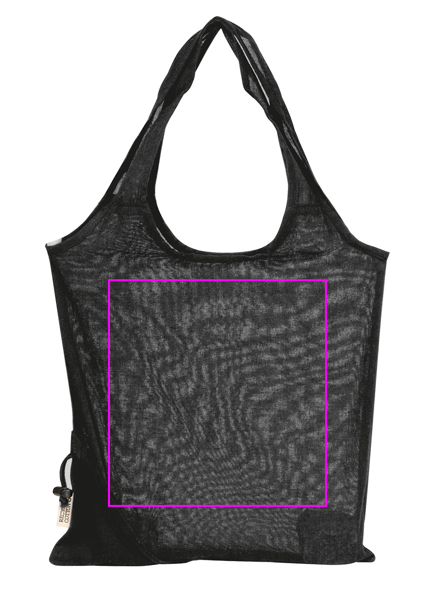 Foldable bag made of recycled cotton and polyester 118 g/m² ANJA
