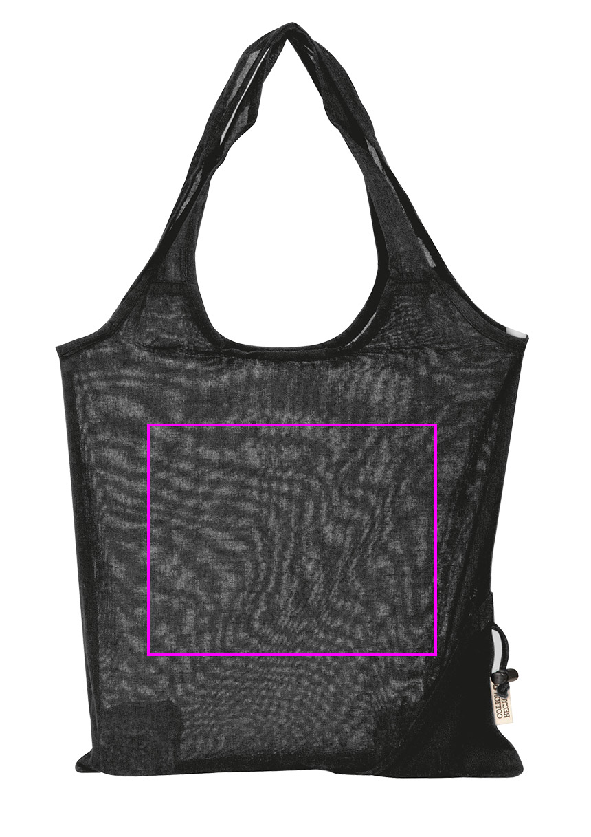 Foldable bag made of recycled cotton and polyester 118 g/m² ANJA