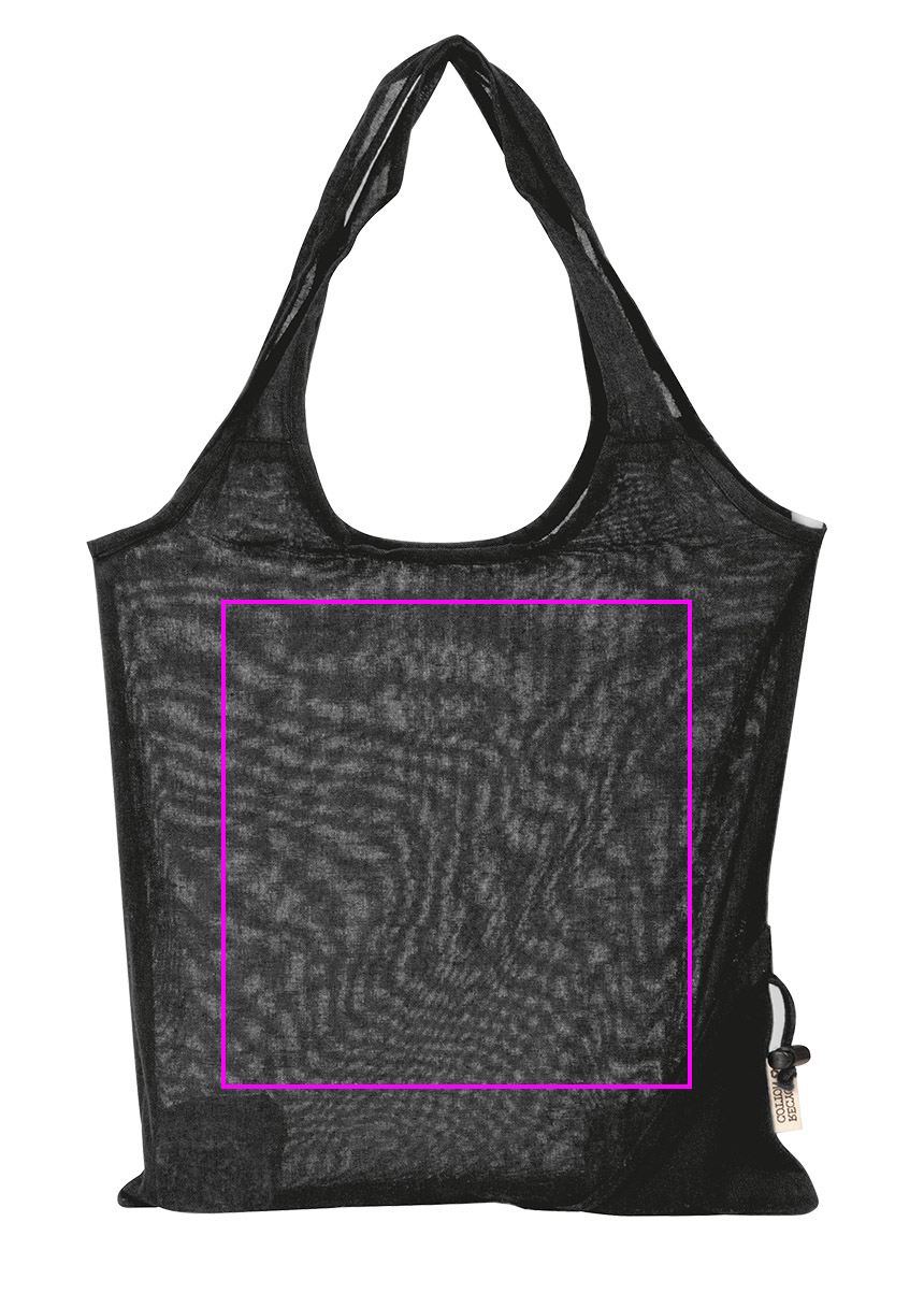 Foldable bag made of recycled cotton and polyester 118 g/m² ANJA