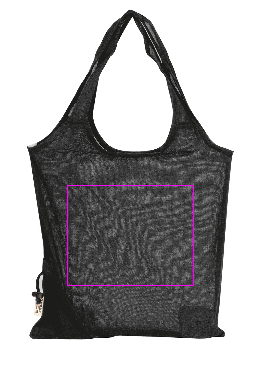Foldable bag made of recycled cotton and polyester 118 g/m² ANJA