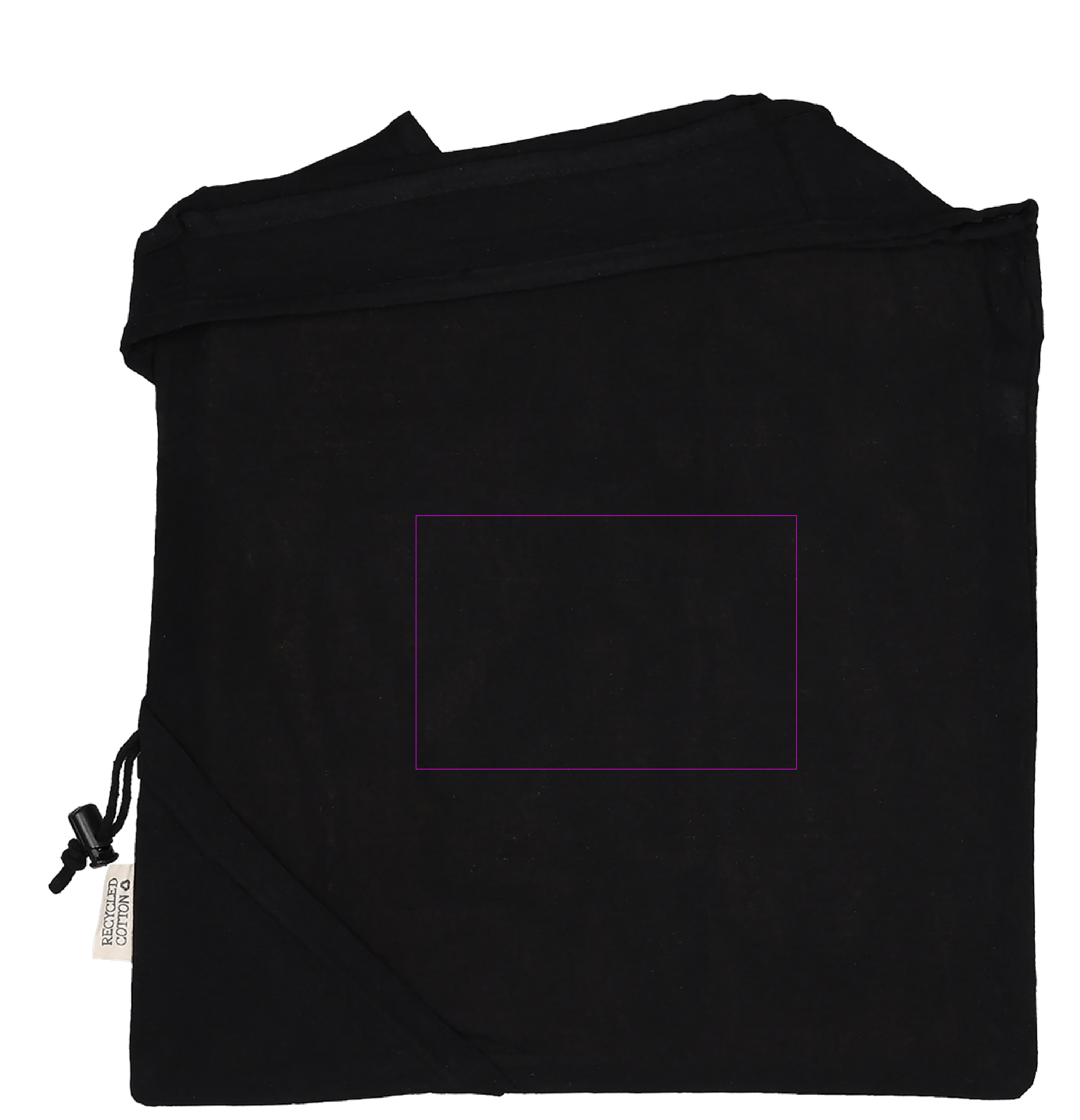 Foldable bag made of recycled cotton and polyester 118 g/m² ANJA