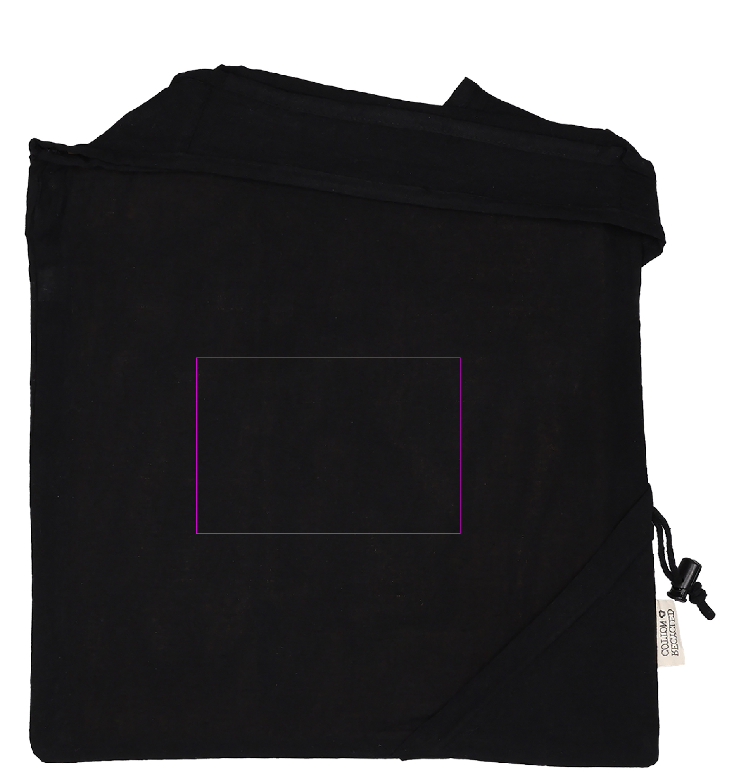 Foldable bag made of recycled cotton and polyester 118 g/m² ANJA