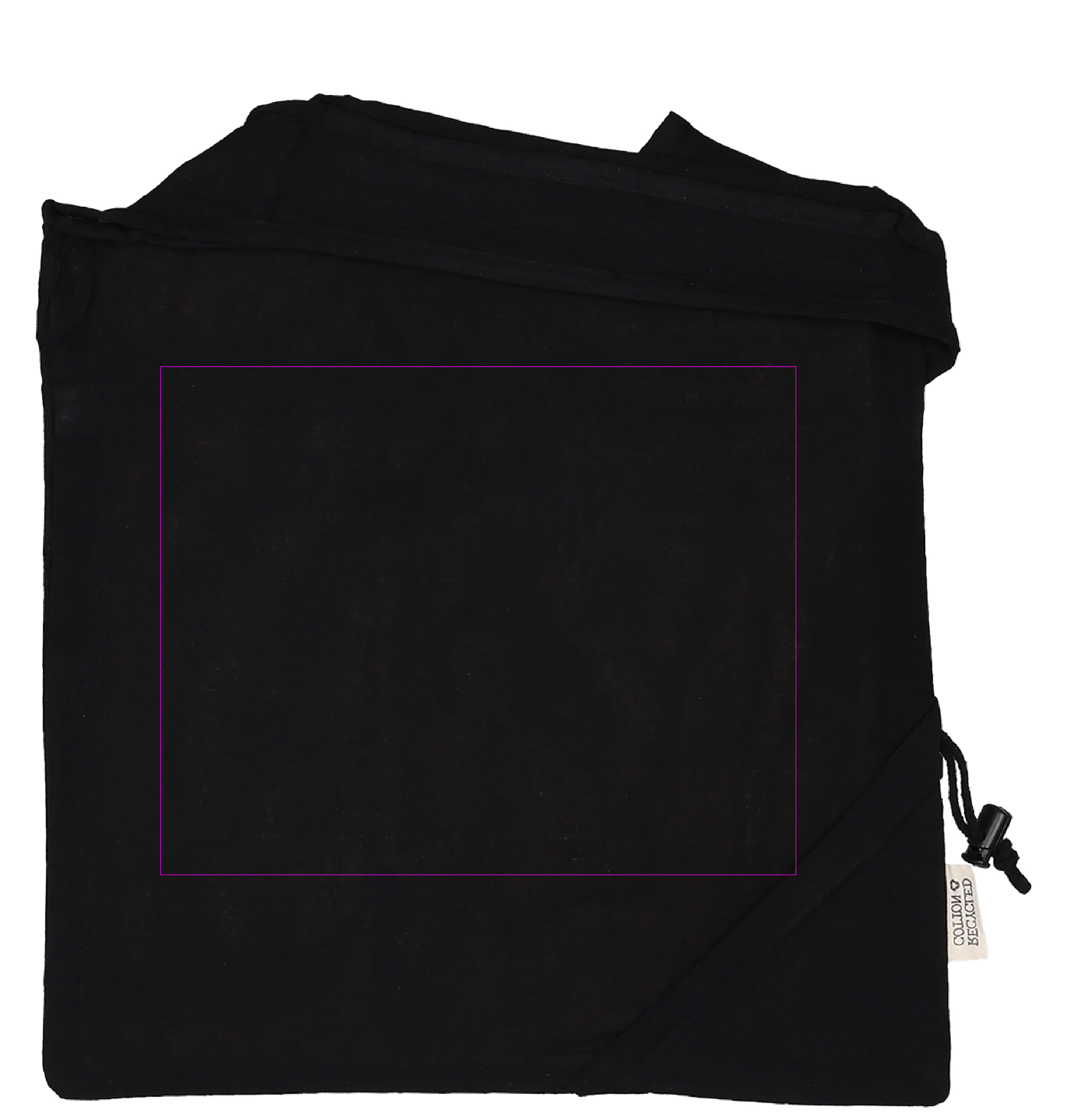 Foldable bag made of recycled cotton and polyester 118 g/m² ANJA
