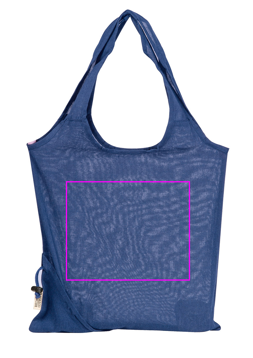 Foldable bag made of recycled cotton and polyester 118 g/m² ANJA