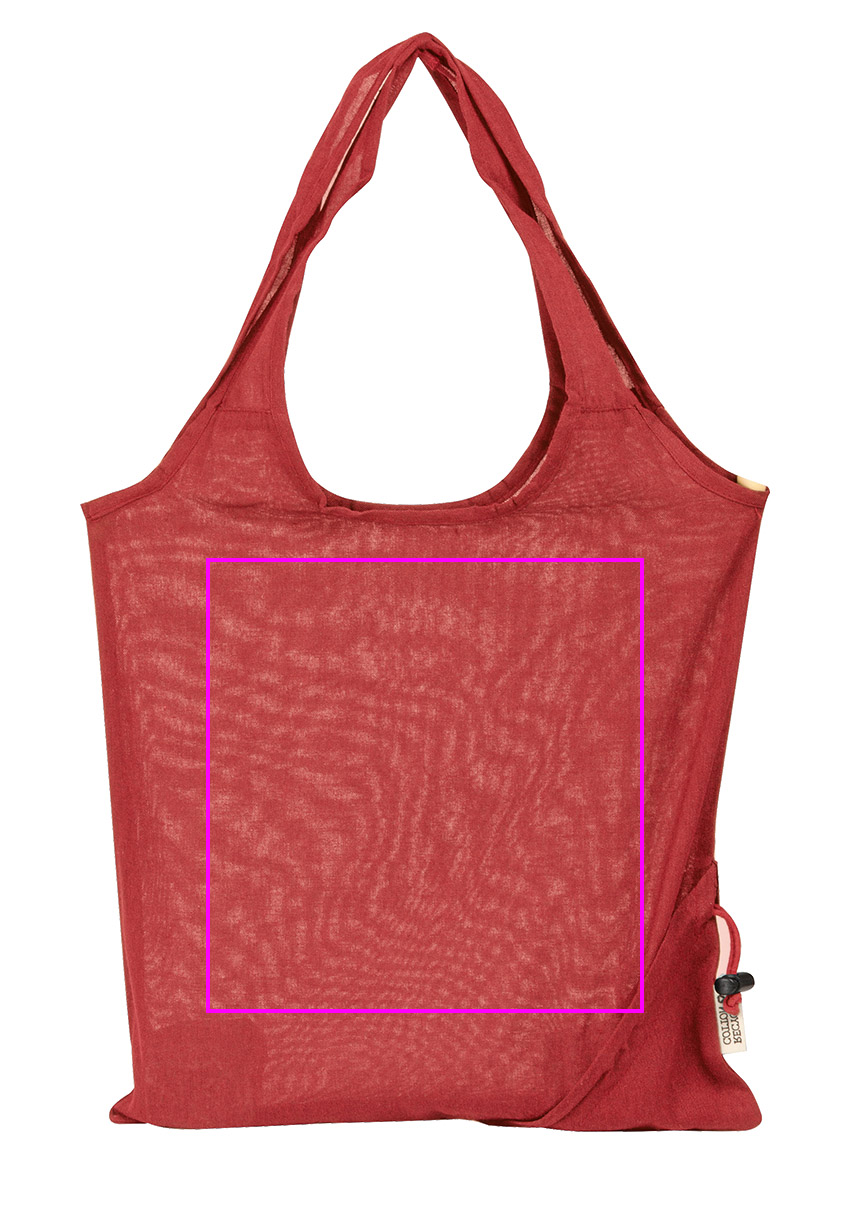 Foldable bag made of recycled cotton and polyester 118 g/m² ANJA