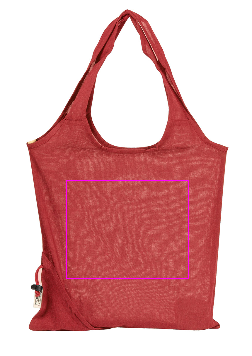 Foldable bag made of recycled cotton and polyester 118 g/m² ANJA