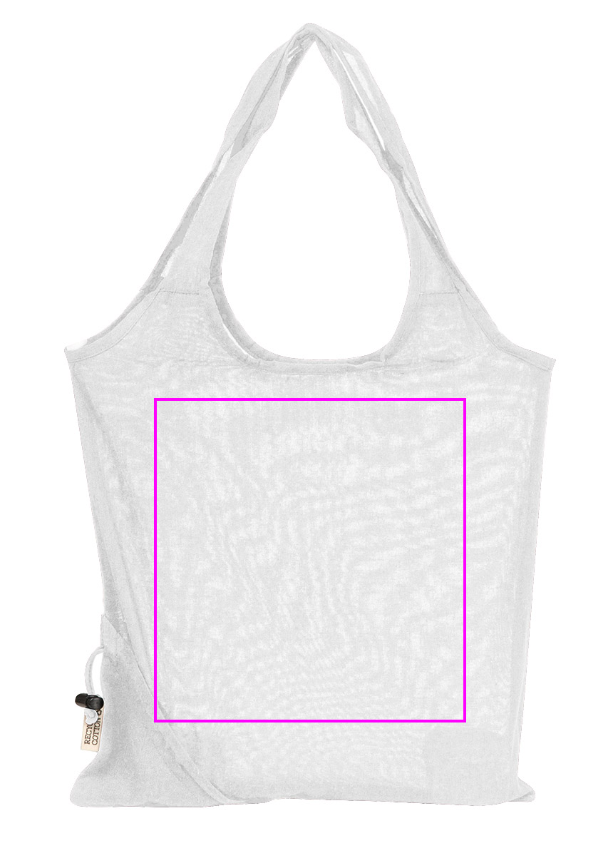 Foldable bag made of recycled cotton and polyester 118 g/m² ANJA