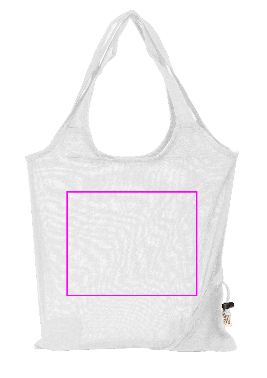 Foldable bag made of recycled cotton and polyester 118 g/m² ANJA