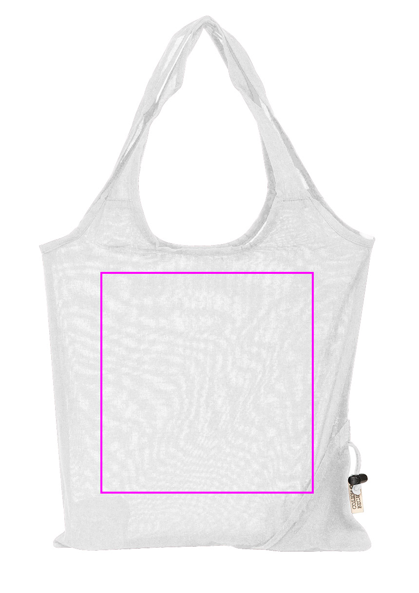 Foldable bag made of recycled cotton and polyester 118 g/m² ANJA