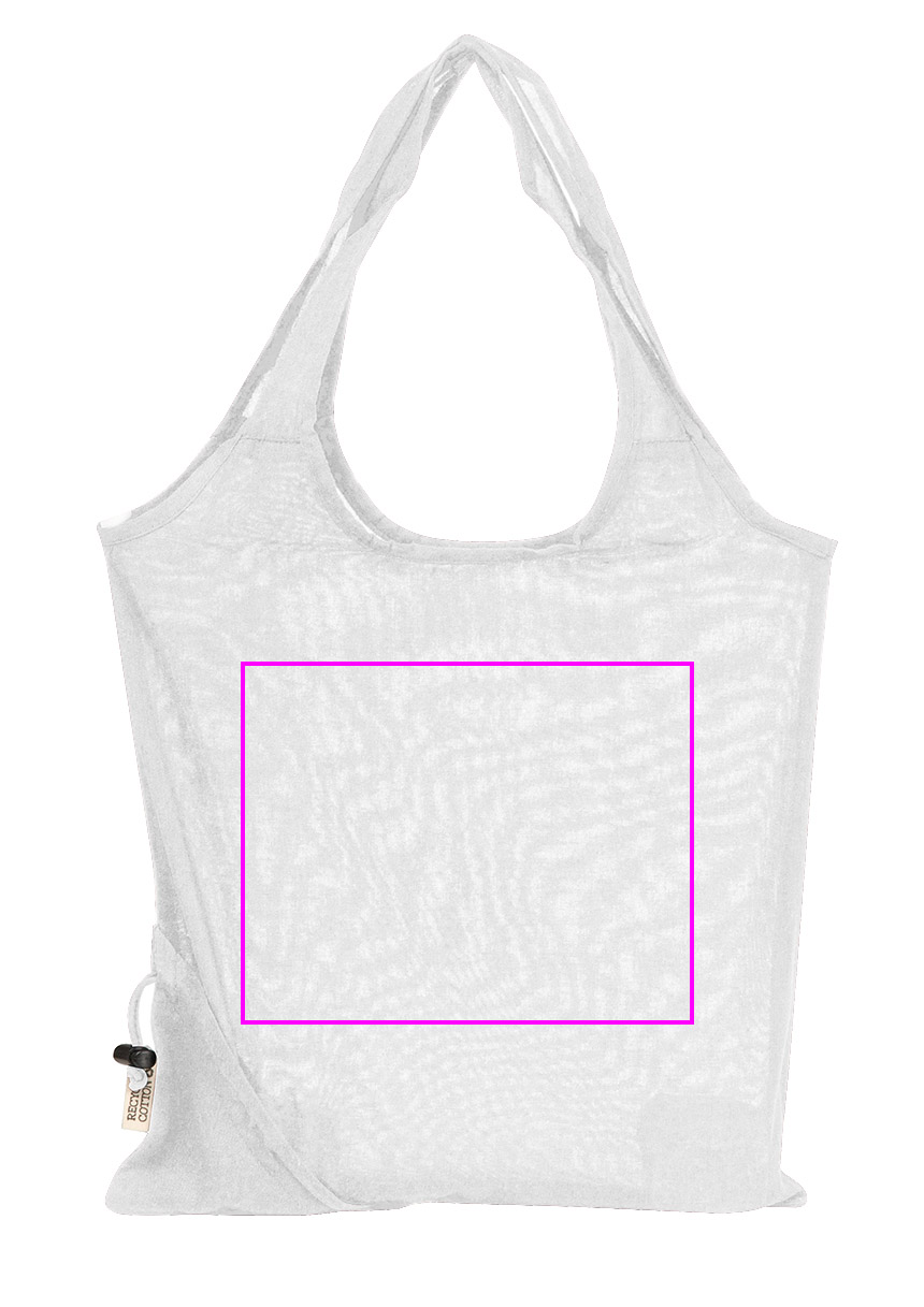 Foldable bag made of recycled cotton and polyester 118 g/m² ANJA
