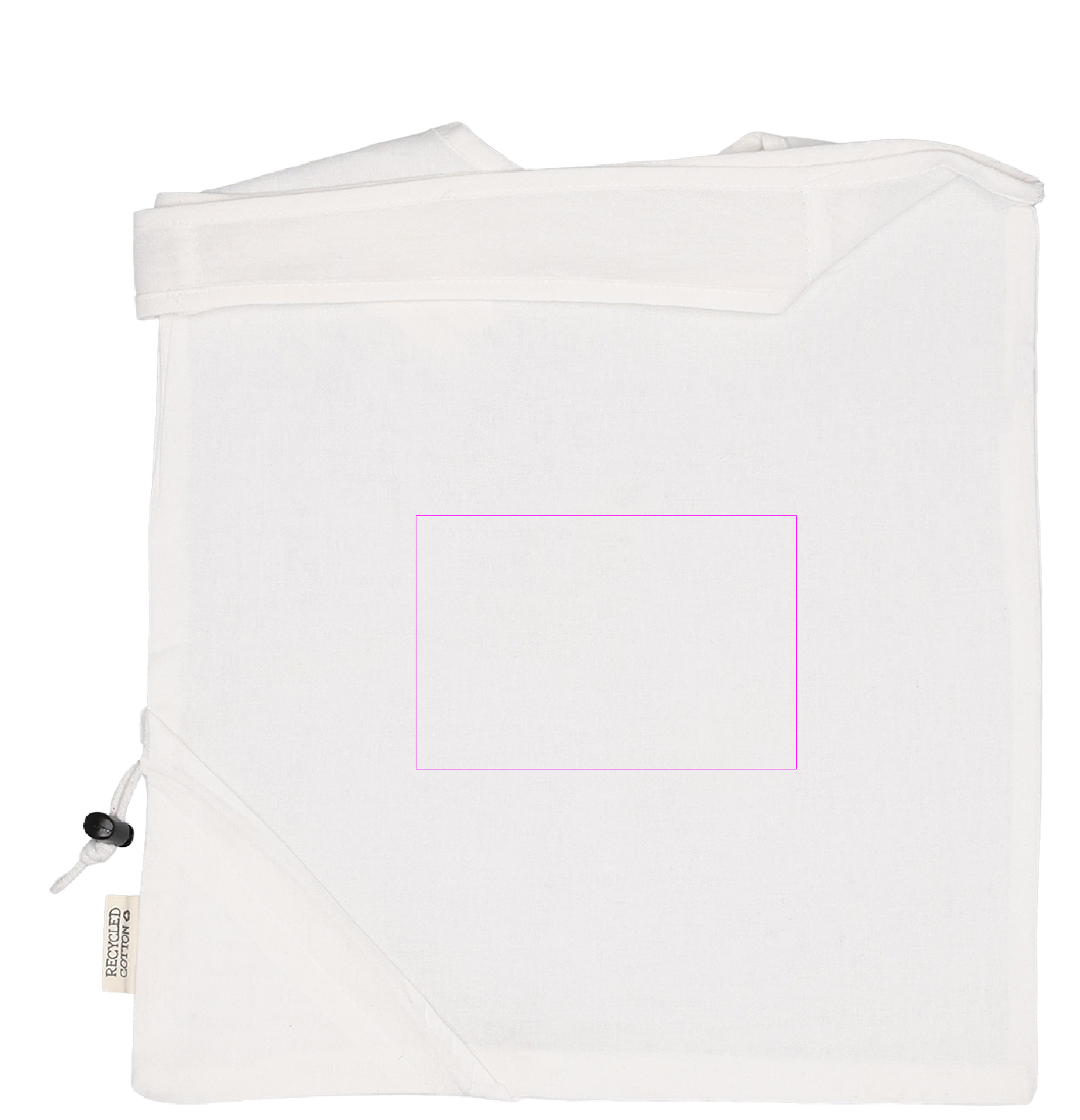 Foldable bag made of recycled cotton and polyester 118 g/m² ANJA