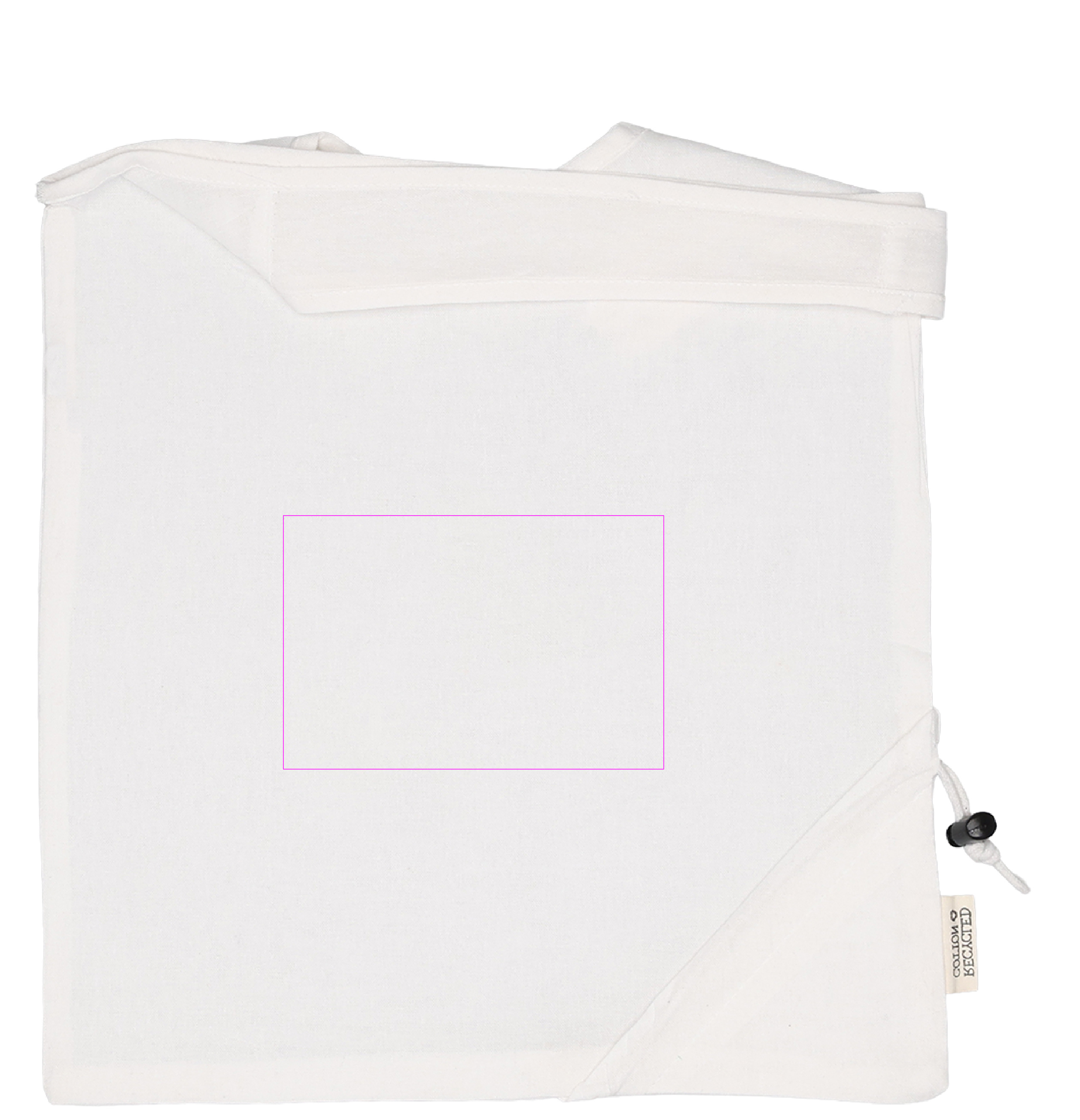 Foldable bag made of recycled cotton and polyester 118 g/m² ANJA