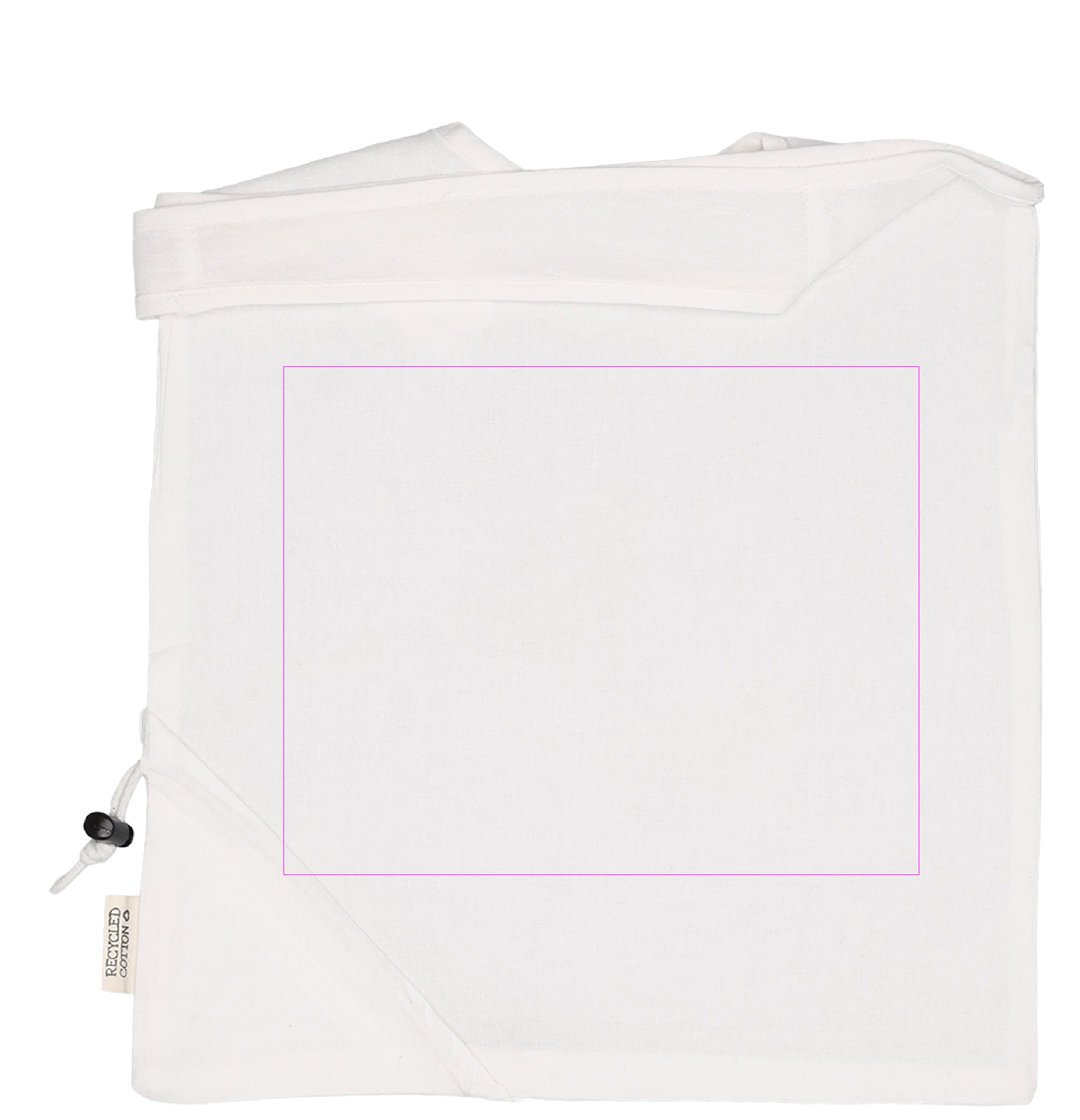Foldable bag made of recycled cotton and polyester 118 g/m² ANJA