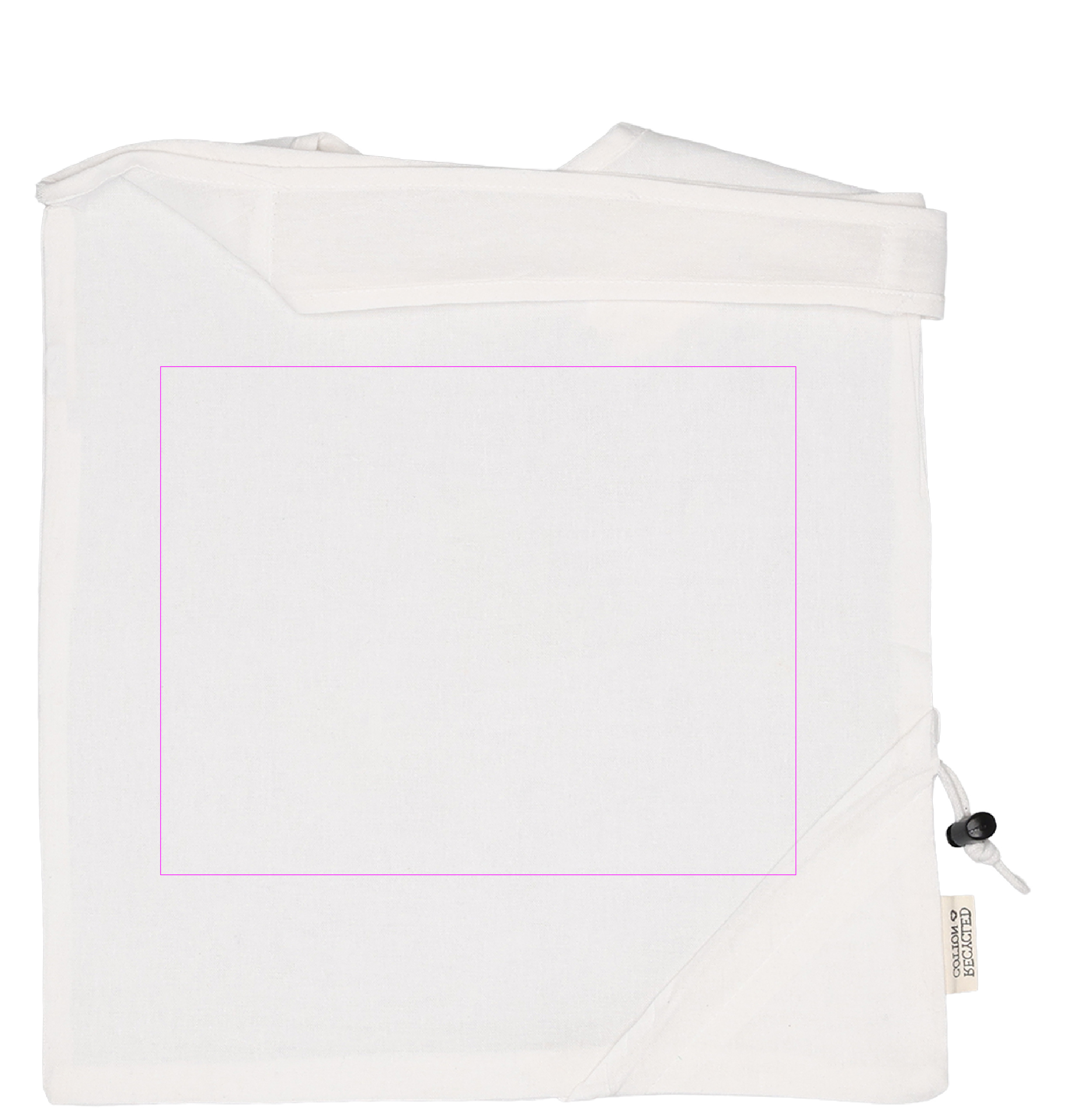 Foldable bag made of recycled cotton and polyester 118 g/m² ANJA