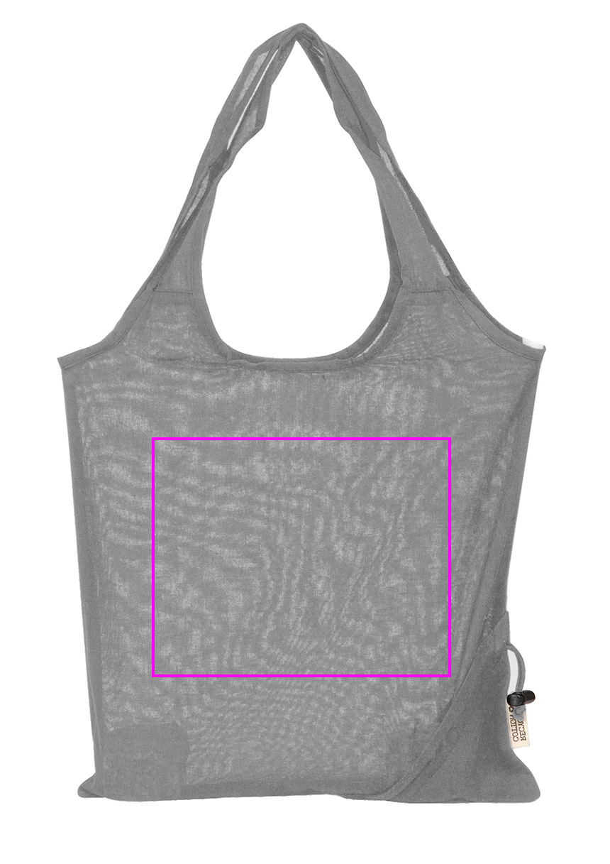 Foldable bag made of recycled cotton and polyester 118 g/m² ANJA