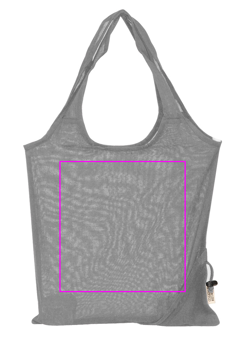 Foldable bag made of recycled cotton and polyester 118 g/m² ANJA