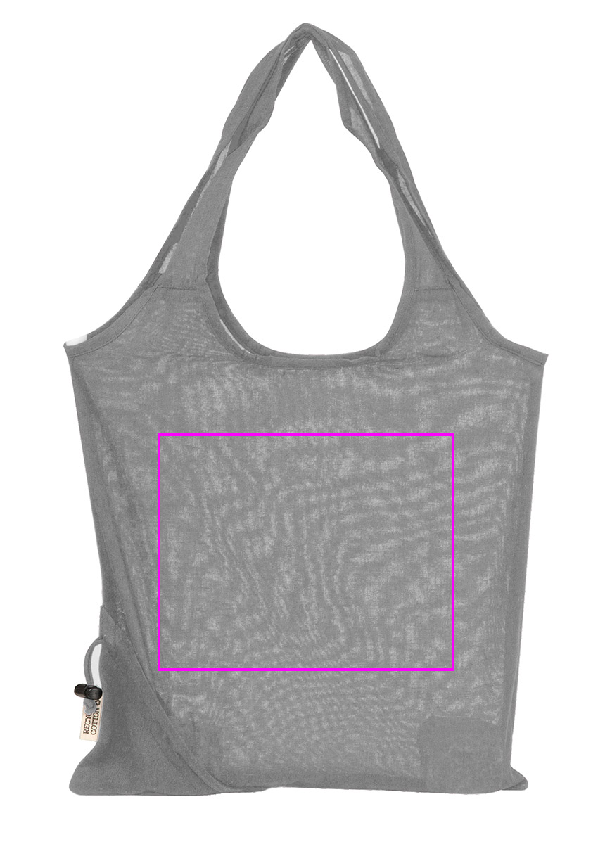 Foldable bag made of recycled cotton and polyester 118 g/m² ANJA