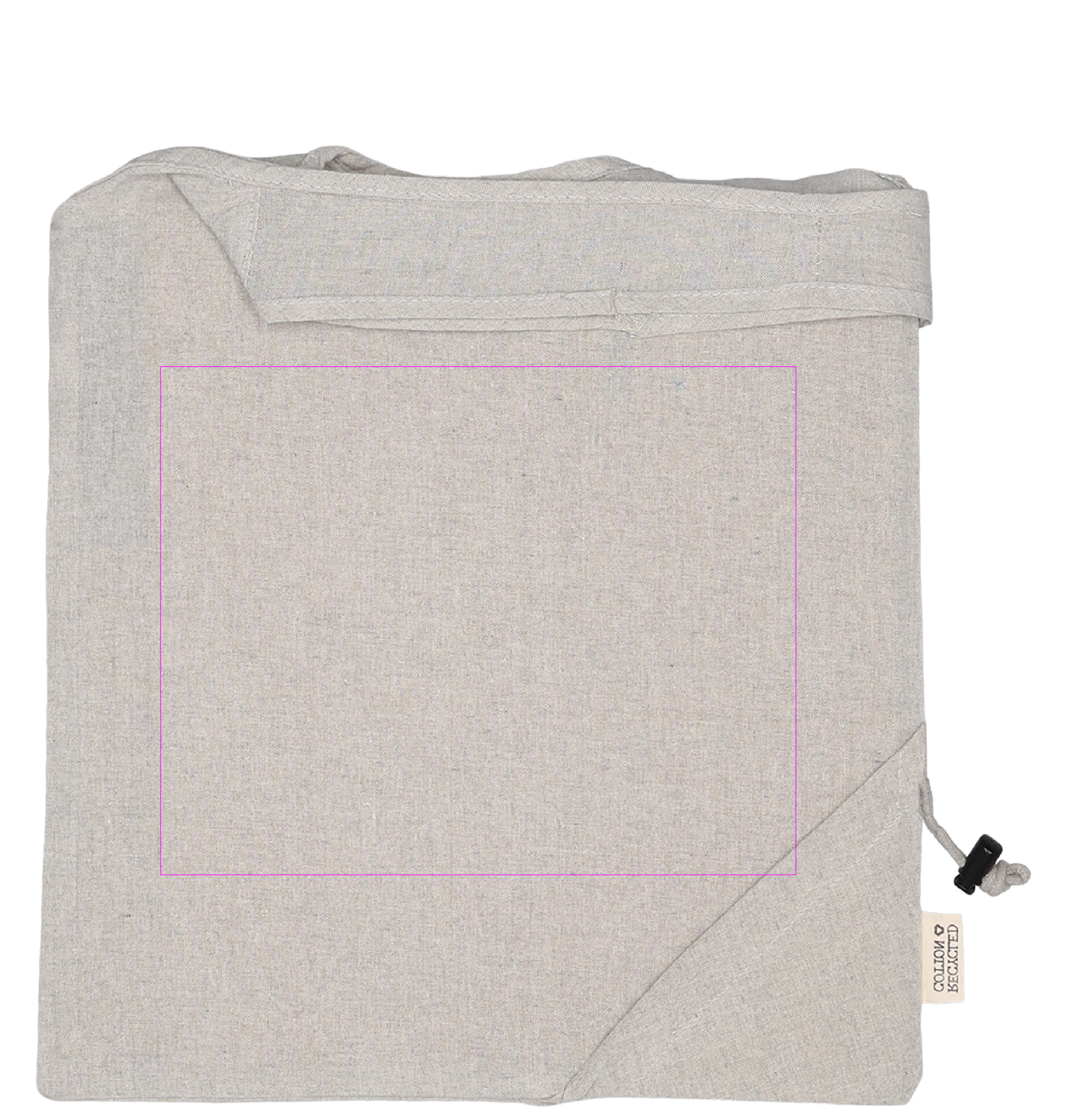 Foldable bag made of recycled cotton and polyester 118 g/m² ANJA