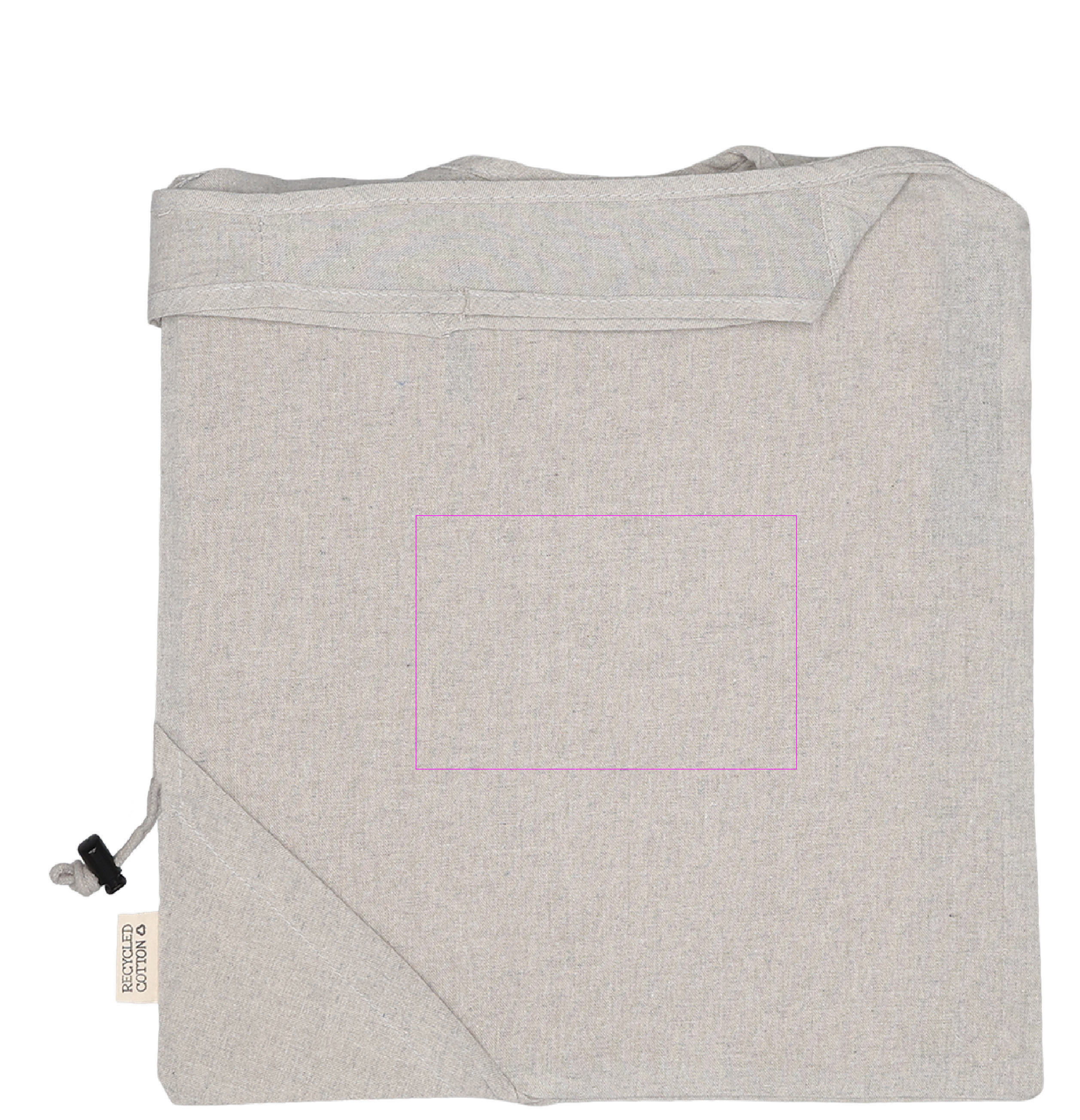 Foldable bag made of recycled cotton and polyester 118 g/m² ANJA