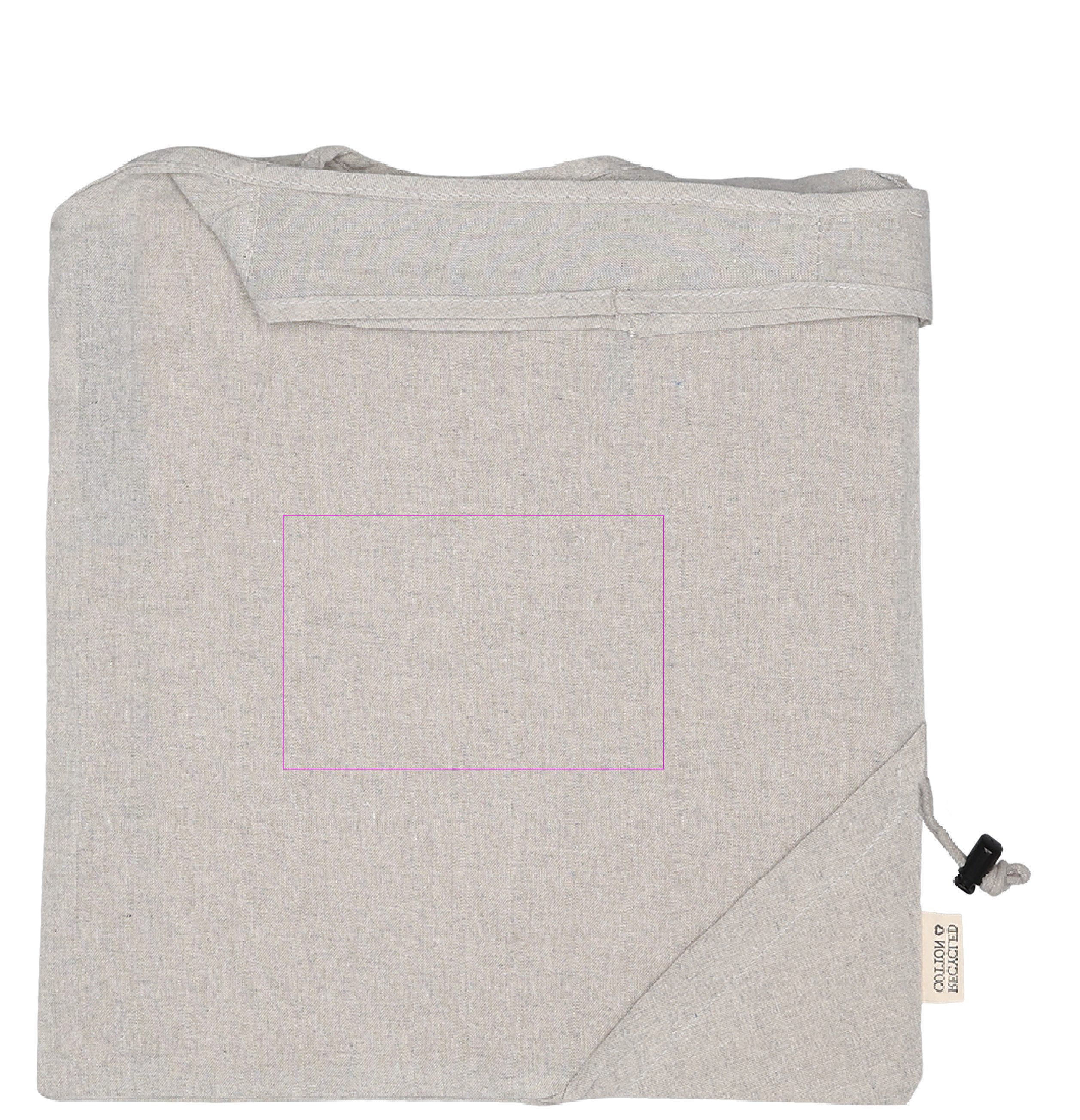 Foldable bag made of recycled cotton and polyester 118 g/m² ANJA