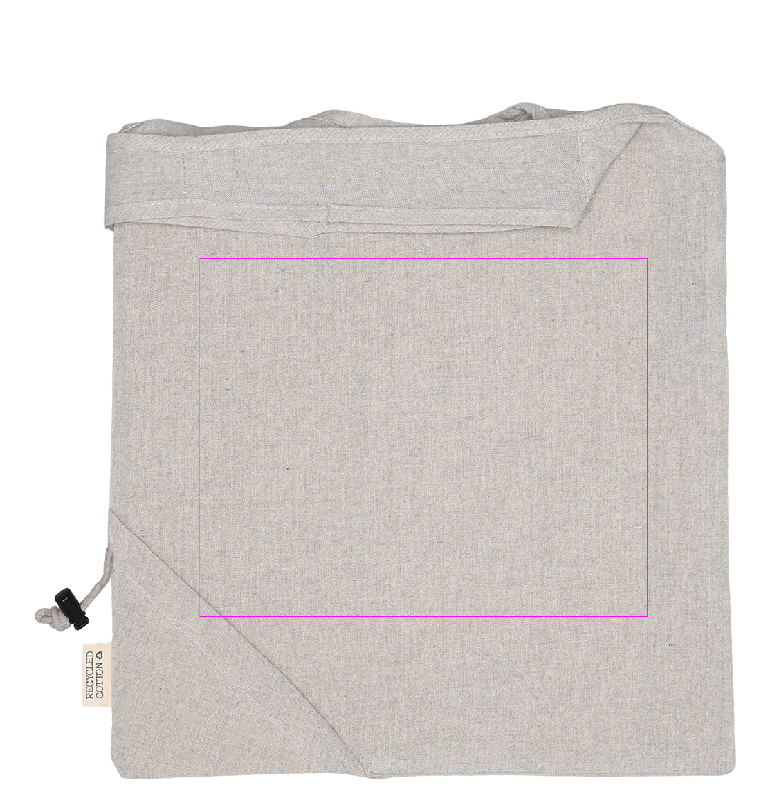 Foldable bag made of recycled cotton and polyester 118 g/m² ANJA