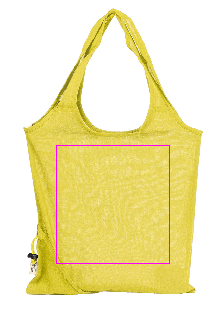 Foldable bag made of recycled cotton and polyester 118 g/m² ANJA