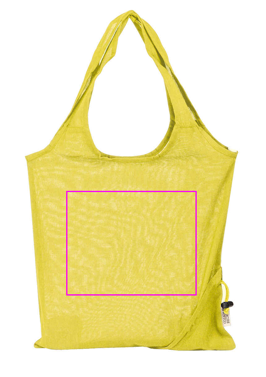 Foldable bag made of recycled cotton and polyester 118 g/m² ANJA