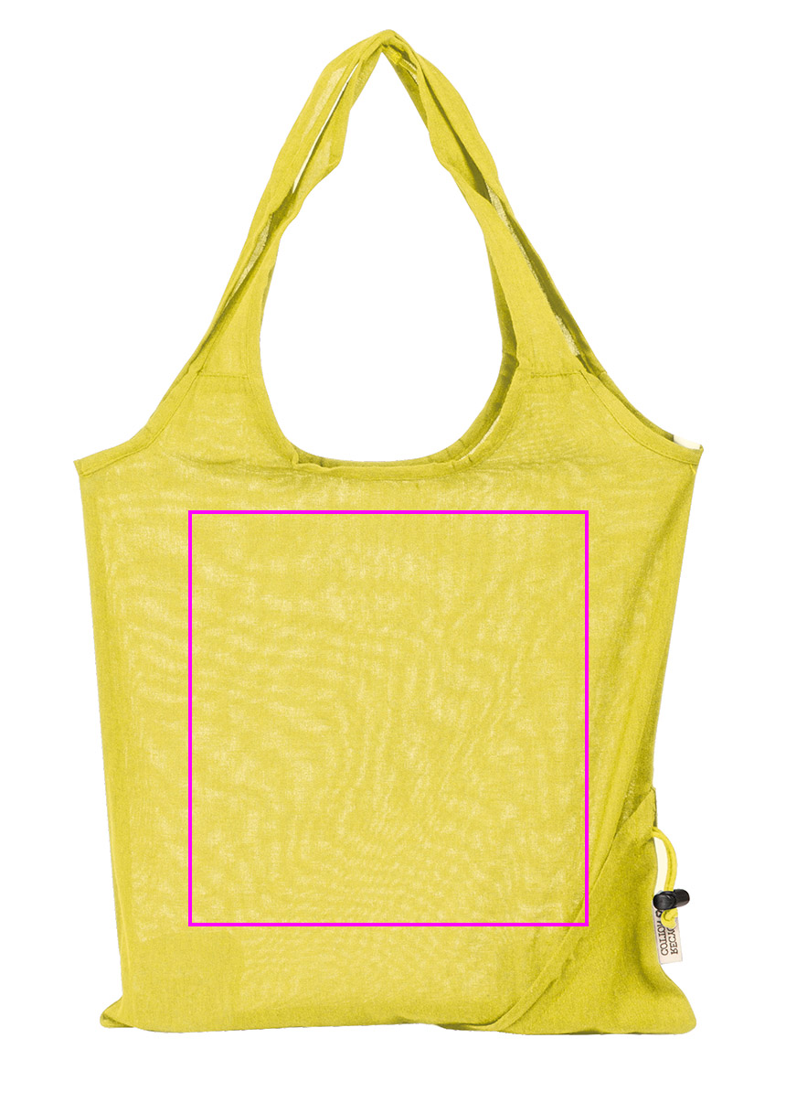 Foldable bag made of recycled cotton and polyester 118 g/m² ANJA