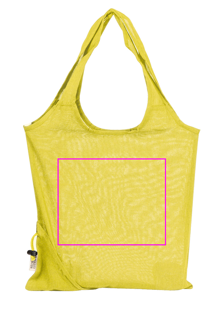Foldable bag made of recycled cotton and polyester 118 g/m² ANJA